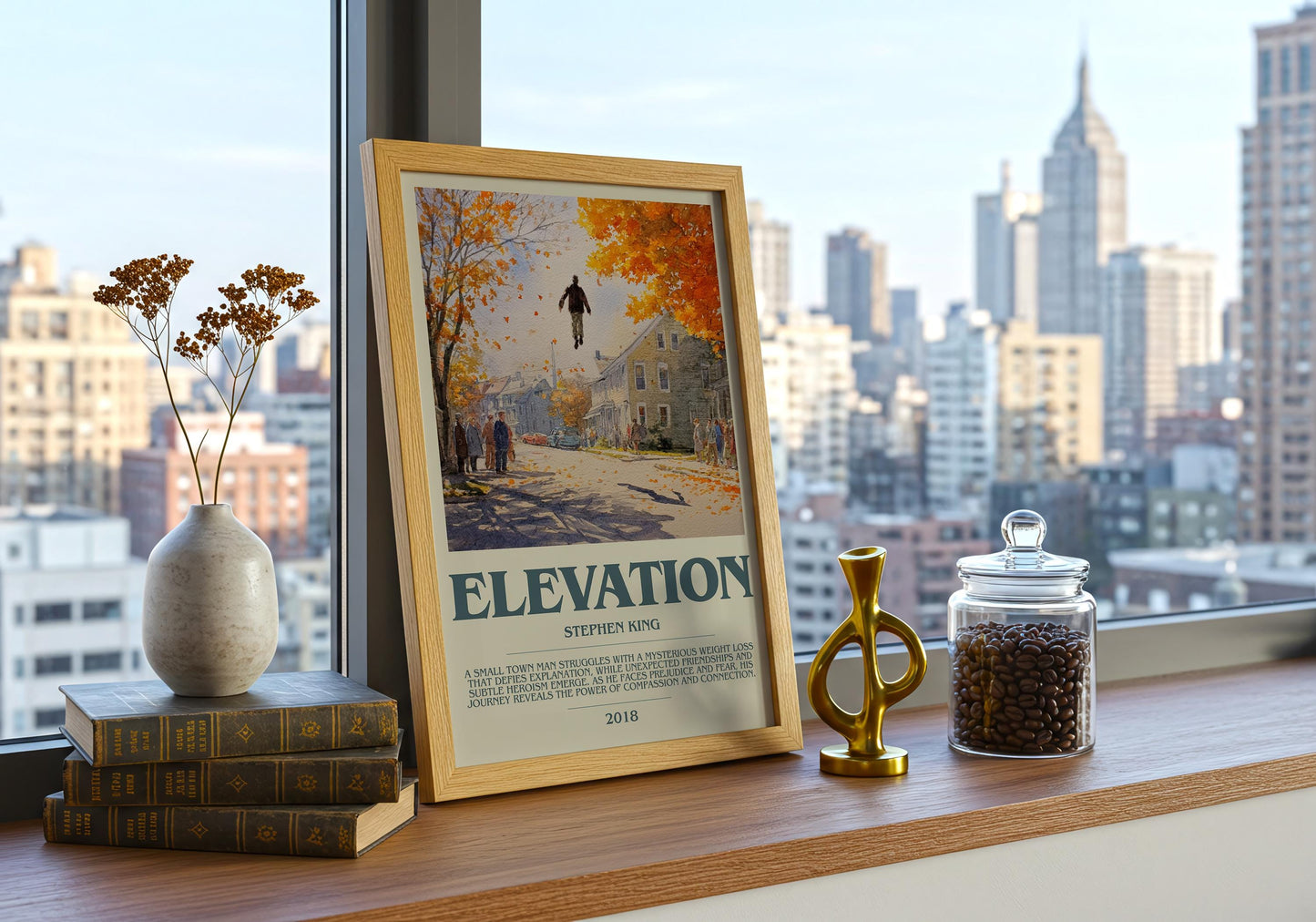 Elevation by Stephen King | Descriptive Book Poster | Modern