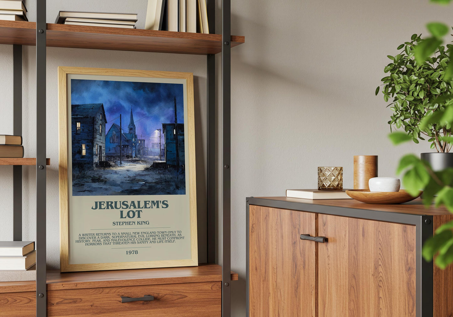 Jerusalem's Lot by Stephen King | Descriptive Book Poster | Modern
