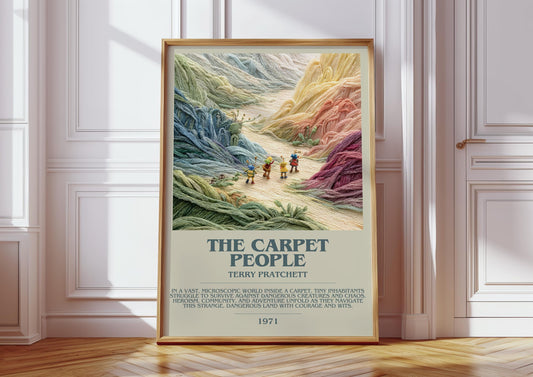 The Carpet People by Terry Pratchett | Descriptive Book Poster | Modern