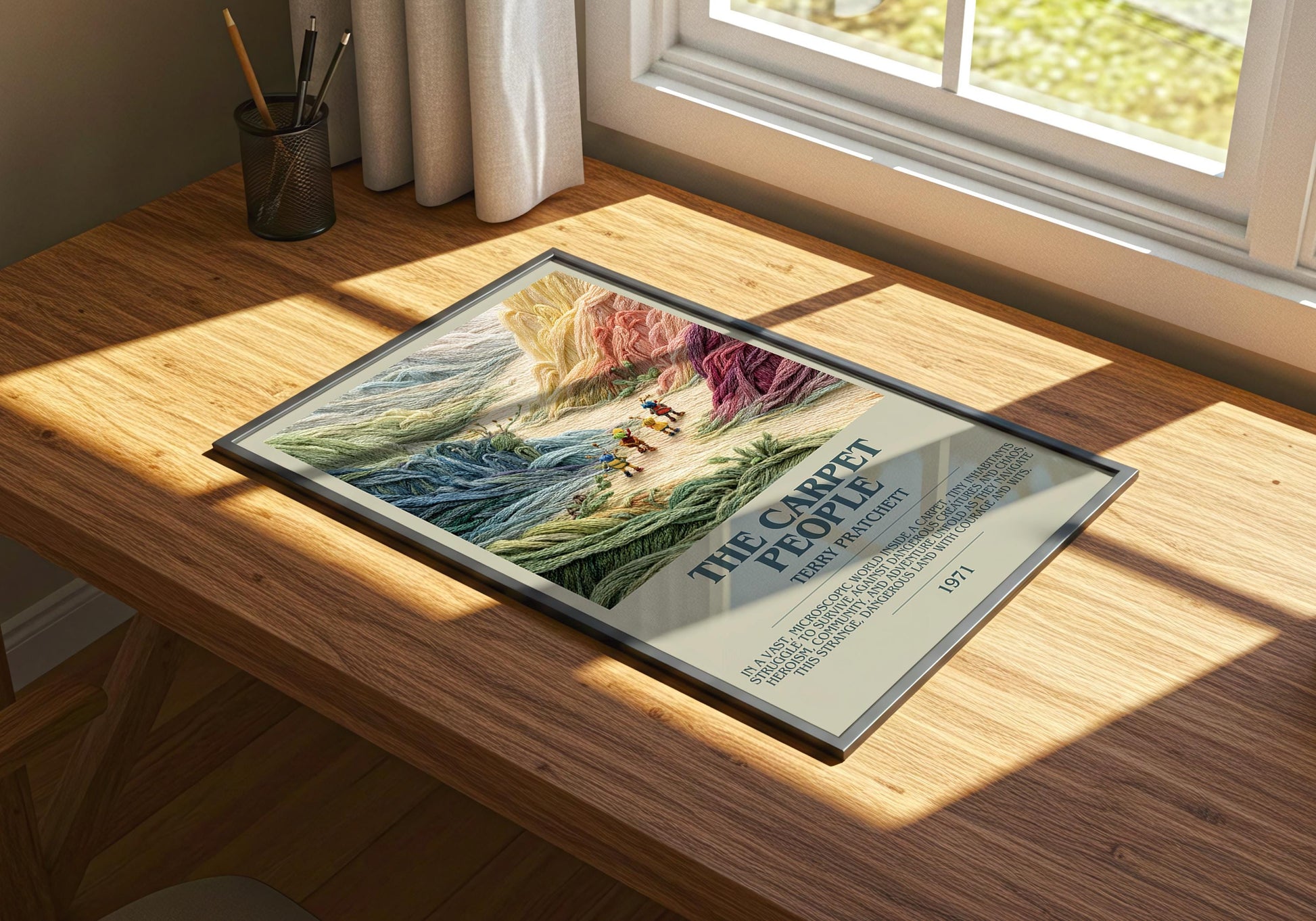 The Carpet People by Terry Pratchett | Descriptive Book Poster | Modern