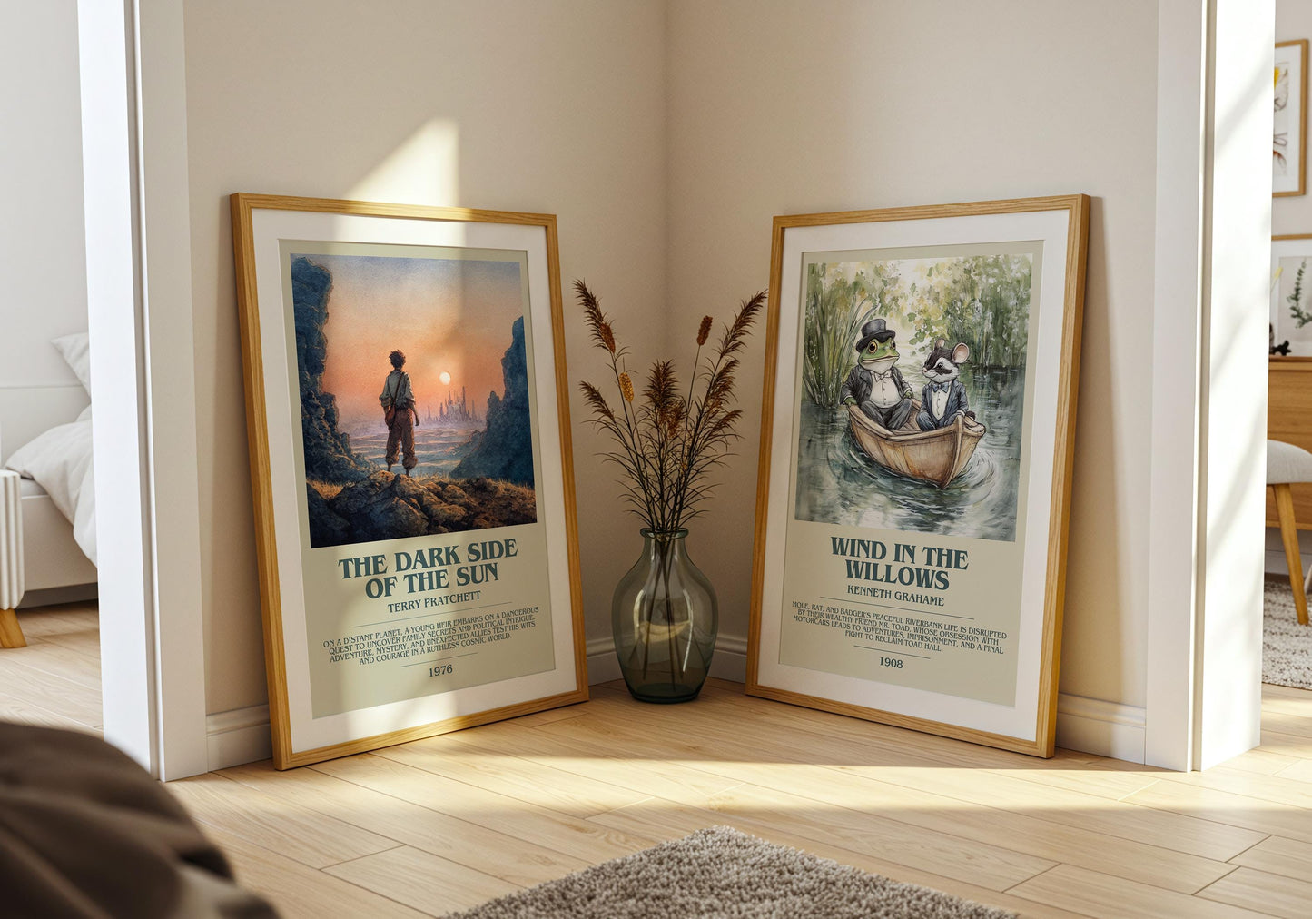 The Dark Side Of The Sun by Terry Pratchett | Descriptive Book Poster | Modern