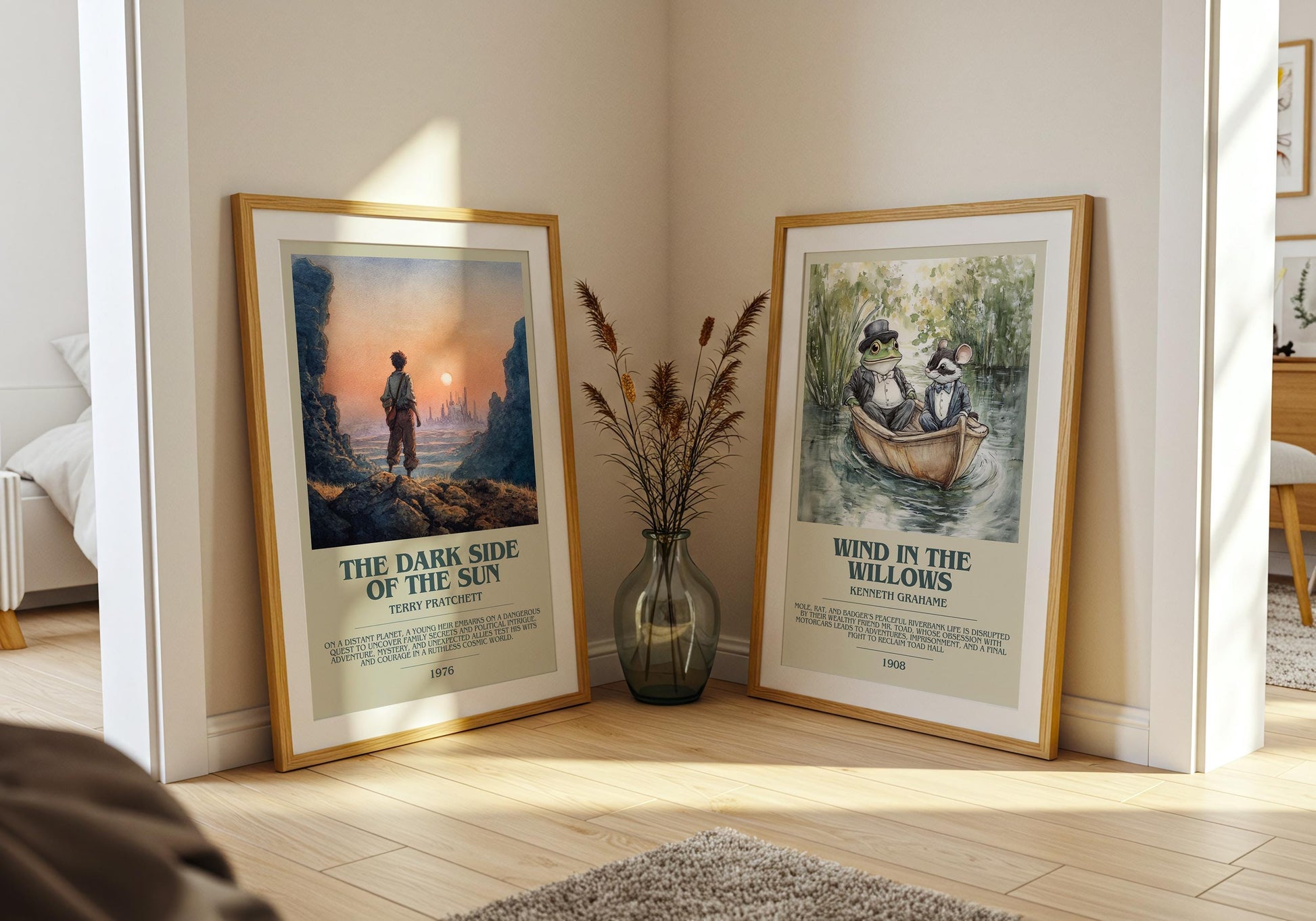 The Dark Side Of The Sun by Terry Pratchett | Descriptive Book Poster | Modern