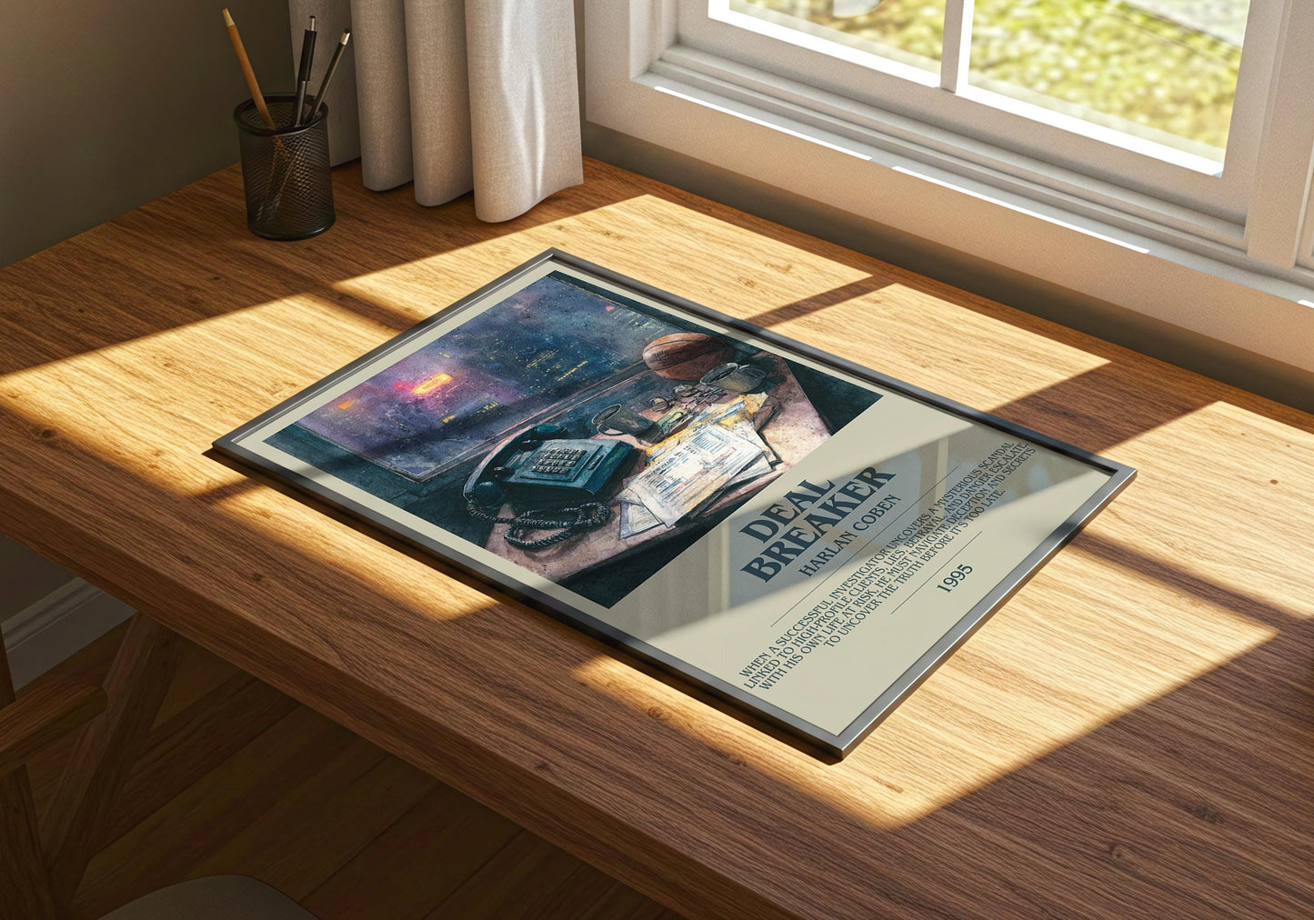 Deal Breaker by Harlan Coben | Descriptive Book Poster | Modern