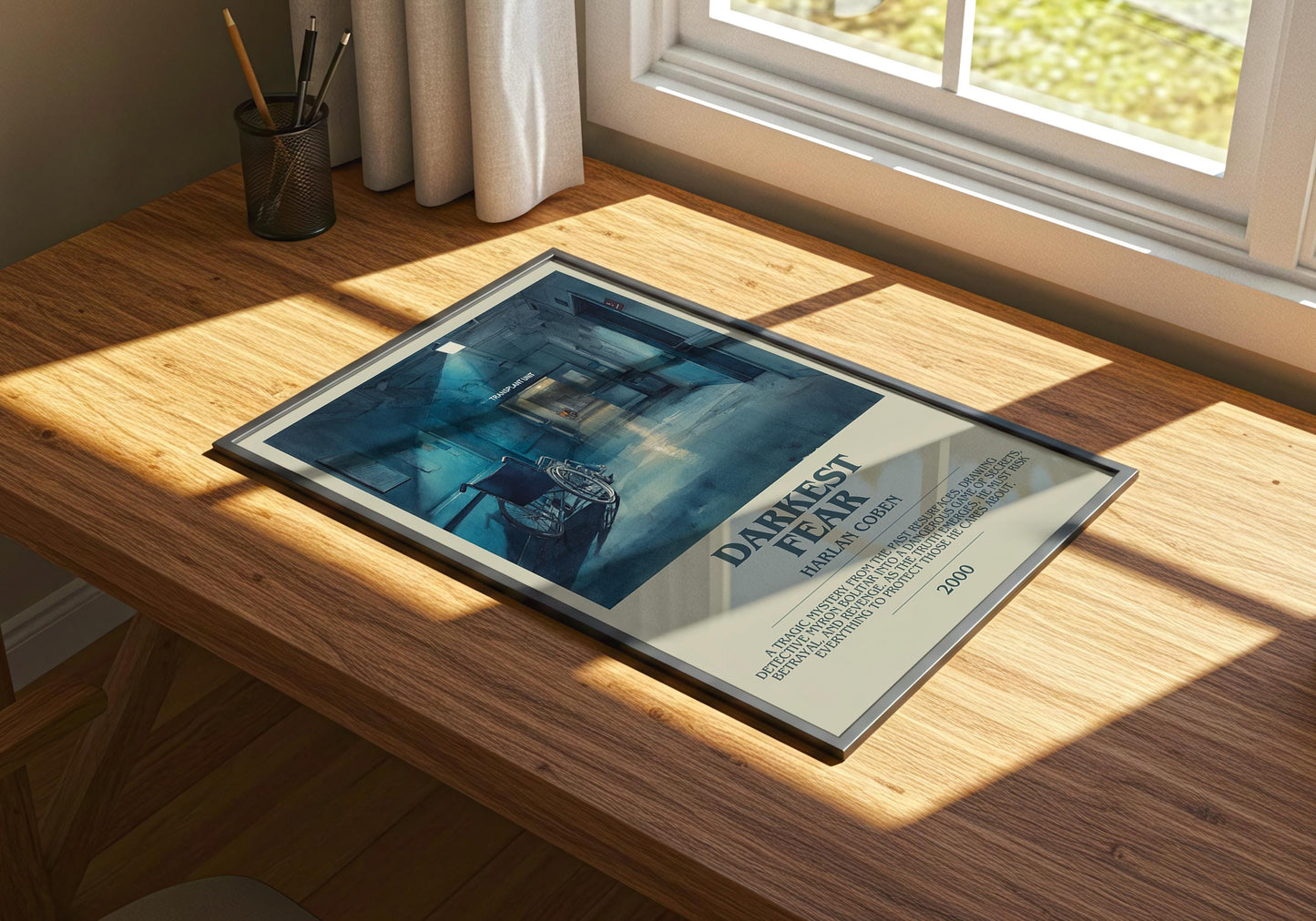 Darkest Fear by Harlan Coben | Descriptive Book Poster | Modern