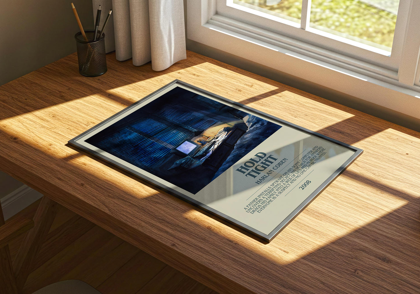 Hold Tight by Harlan Coben | Descriptive Book Poster | Modern