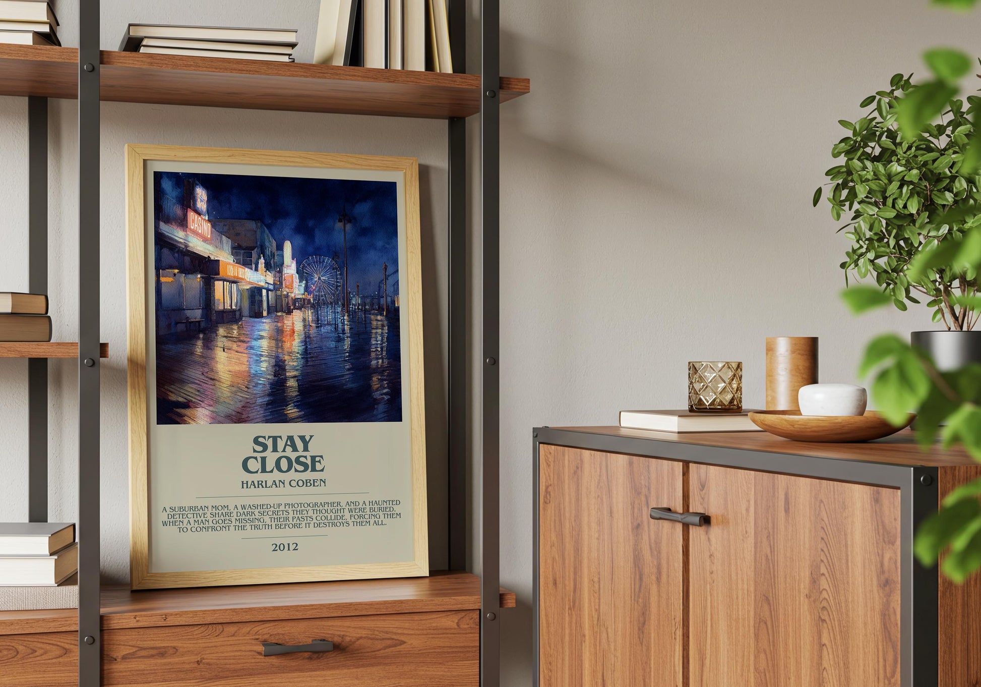 Stay Close by Harlan Coben | Descriptive Book Poster | Modern