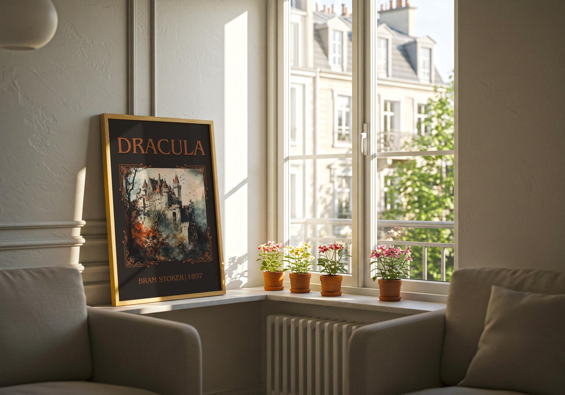 Dracula by Bram Stoker | Descriptive Book Poster | Minimalist