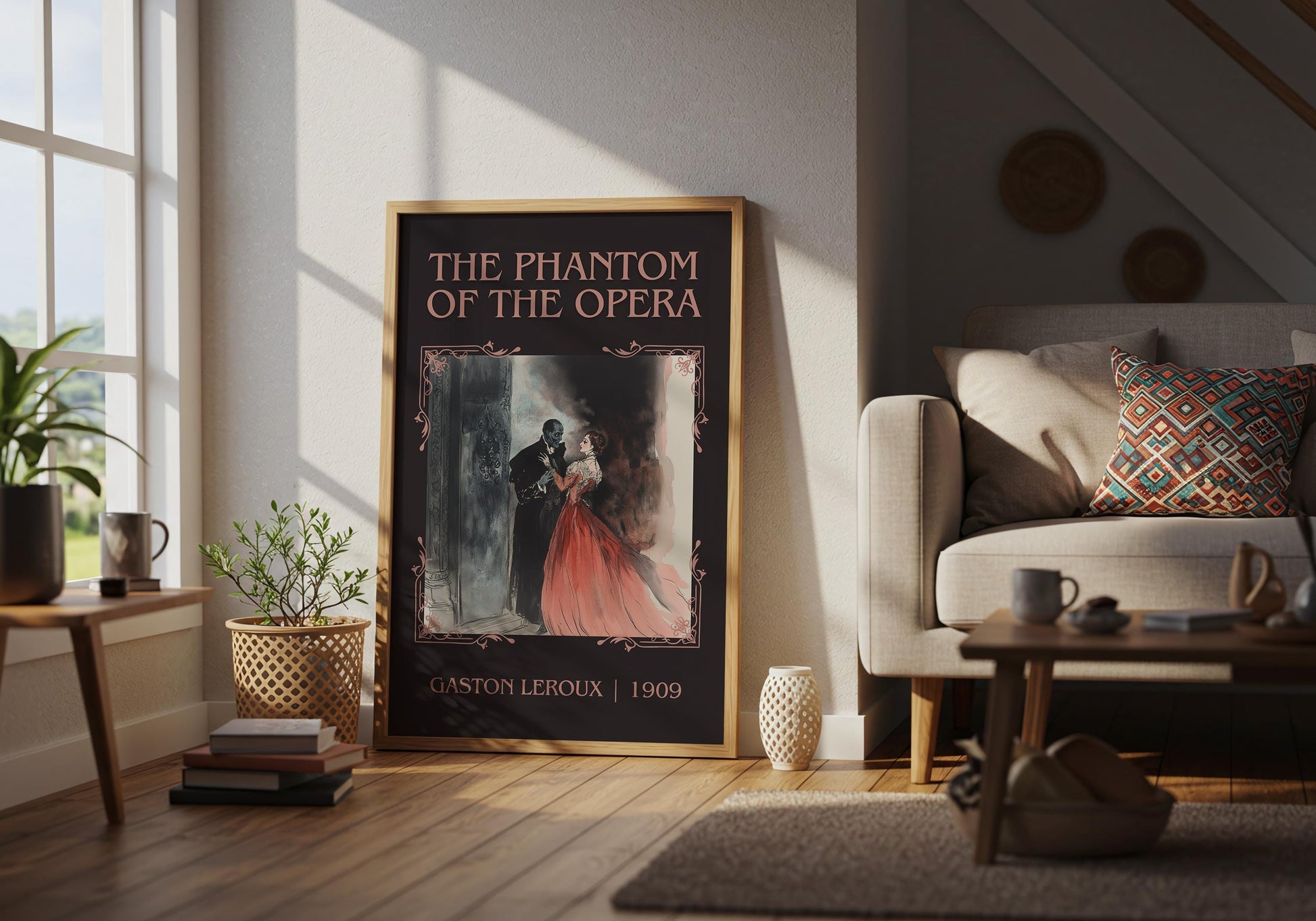 The Phantom Of The Opera by Gaston Leroux | Descriptive Book Poster | Minimalist
