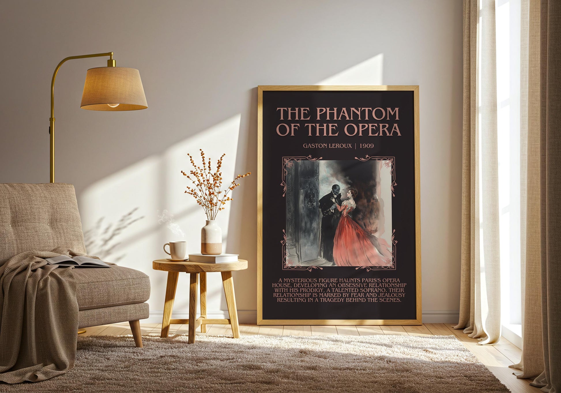 The Phantom of The Opera by Gaston Leroux | Descriptive Book Poster | Blurby