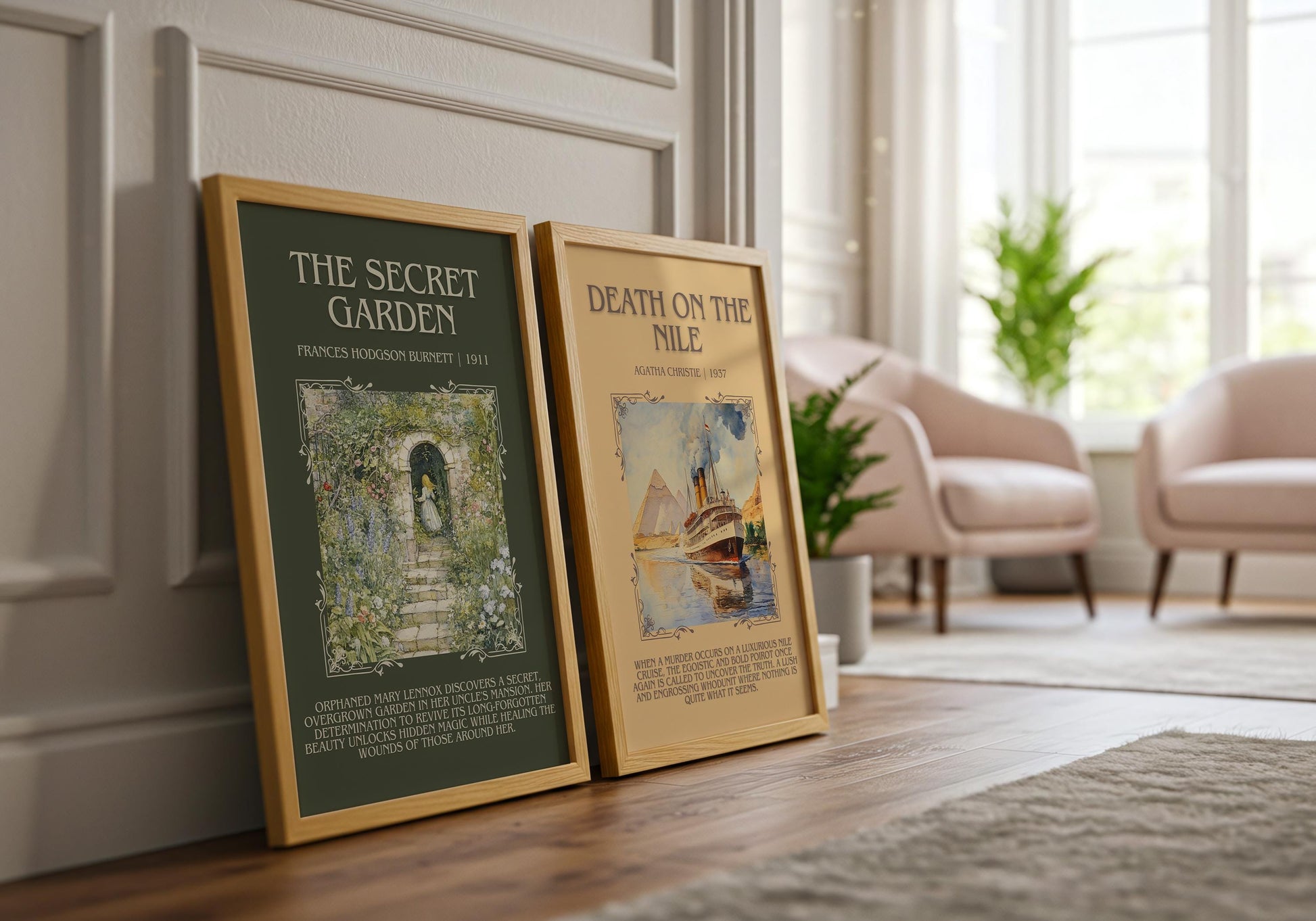 The Secret Garden by Francis Hodgson Burnett | Descriptive Book Poster | Blurby