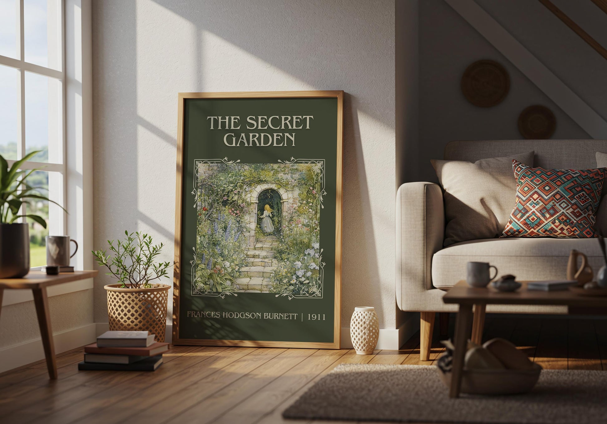 The Secret Garden by Frances Hodgson Burnett | Descriptive Book Poster | Minimalist