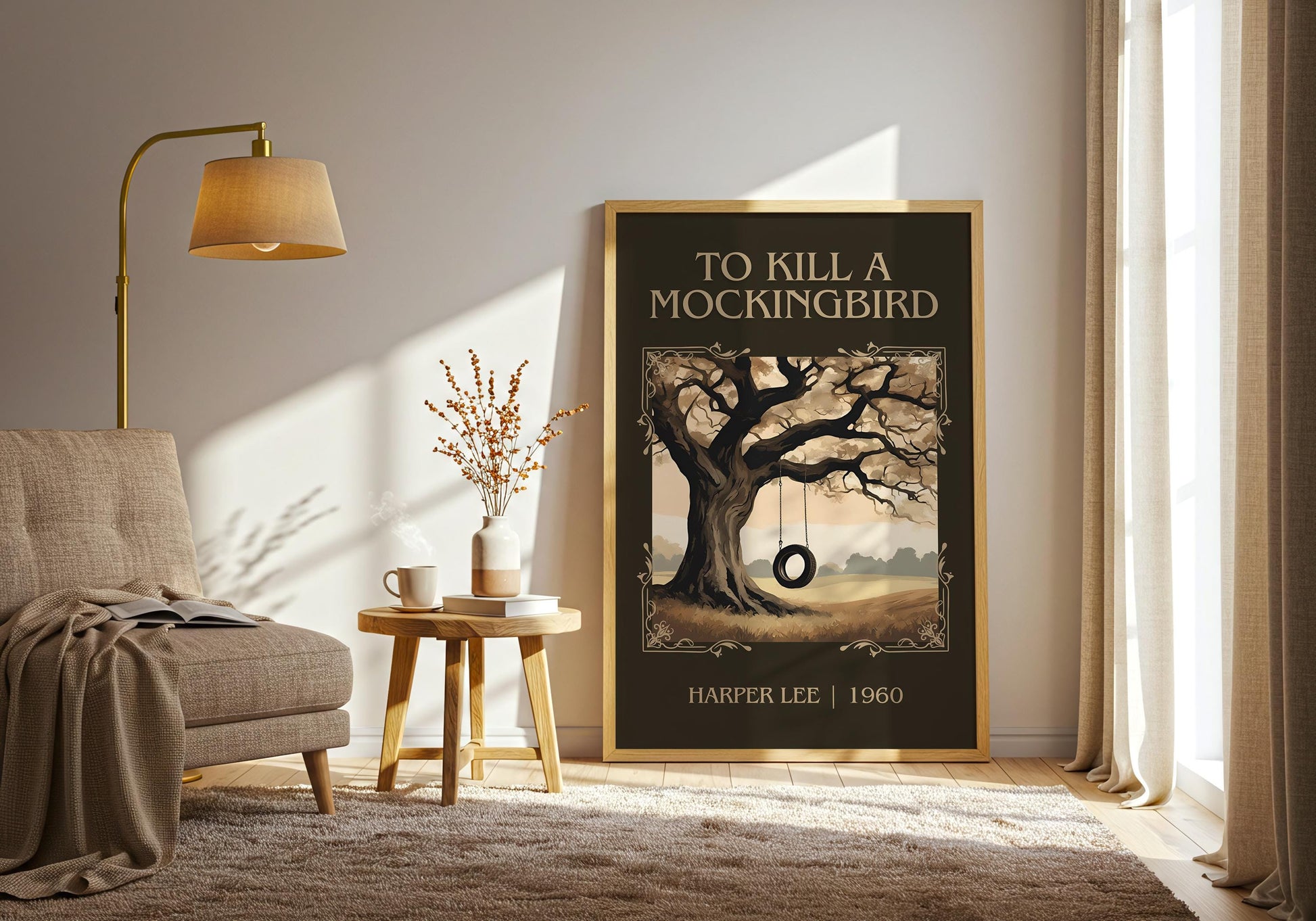 To Kill A Mockingbird by Harper Lee | Descriptive Book Poster | Minimalist
