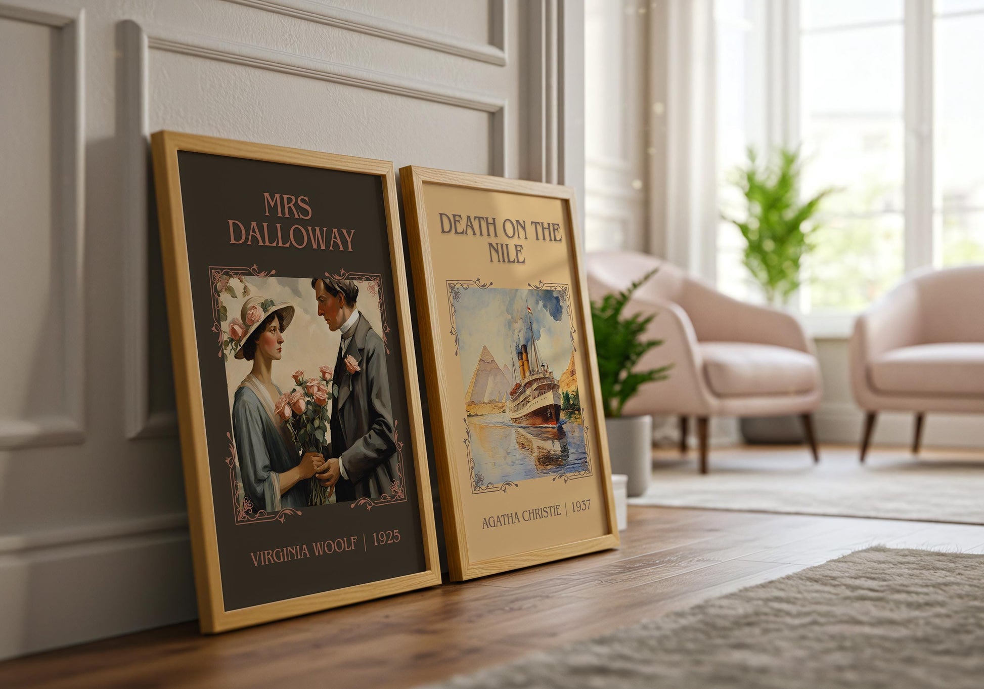 Mrs Dalloway by Virginia Woolf | Descriptive Book Poster | Minimalist