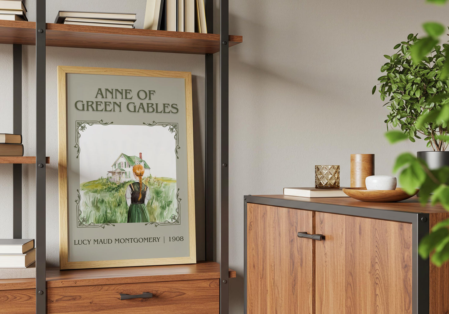 Anne Of Green Gables by Lucy Maud Montgomery | Descriptive Book Poster | Minimalist