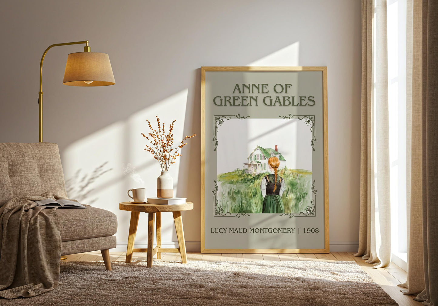 Anne Of Green Gables by Lucy Maud Montgomery | Descriptive Book Poster | Minimalist
