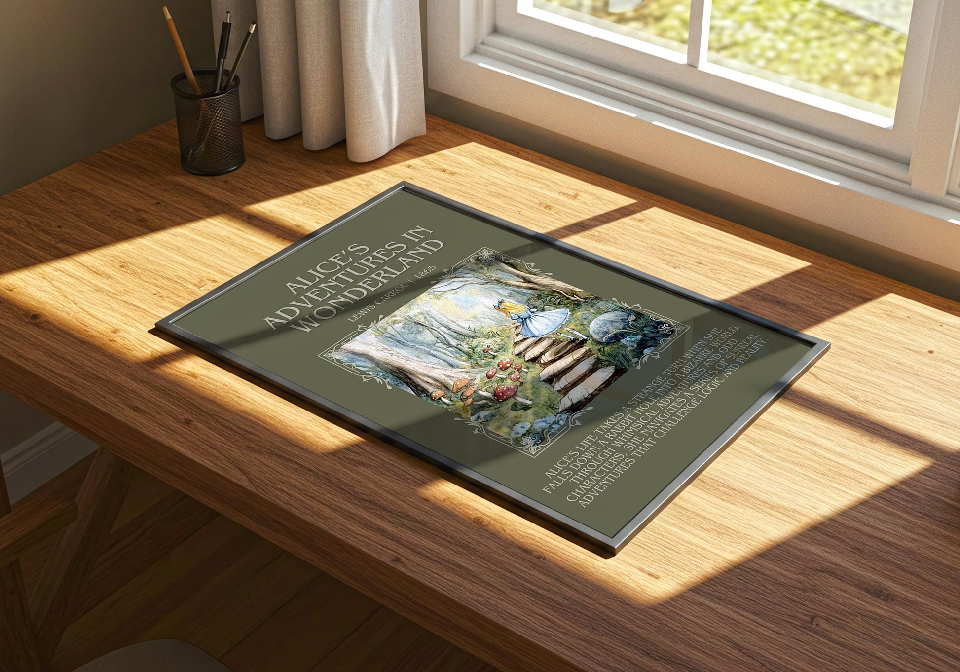 Alices Adventures in Wonderland by Lewis Carroll | Descriptive Book Poster | Blurby