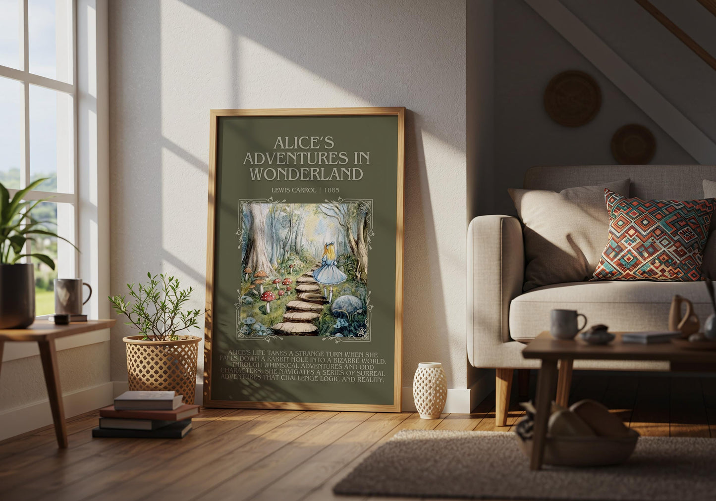 Alices Adventures in Wonderland by Lewis Carroll | Descriptive Book Poster | Blurby