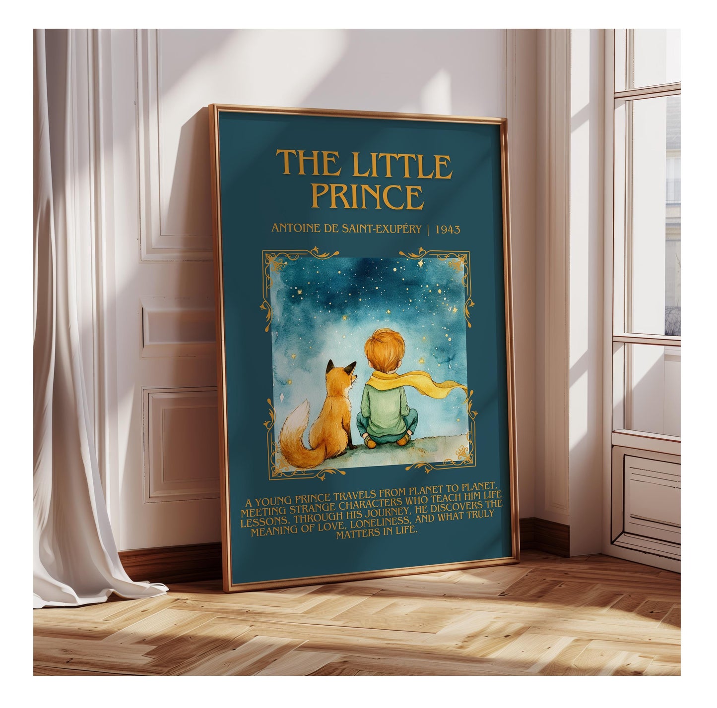 The Little Prince by Antoine de Saint-Exupéry | Descriptive Book Poster | Blurby
