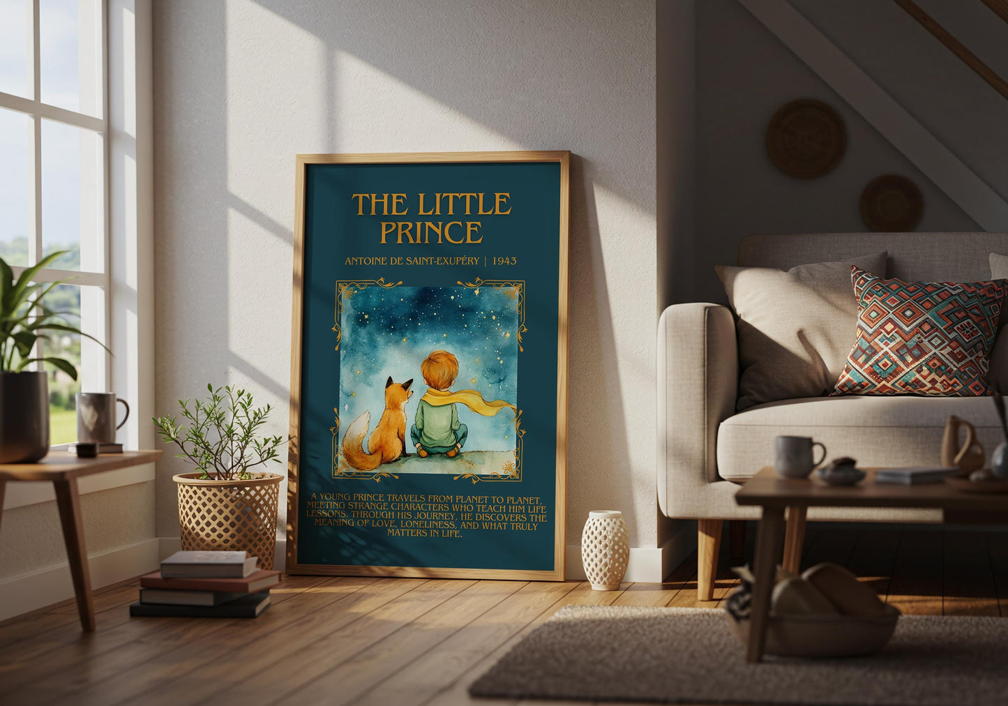 The Little Prince by Antoine de Saint-Exupéry | Descriptive Book Poster | Blurby