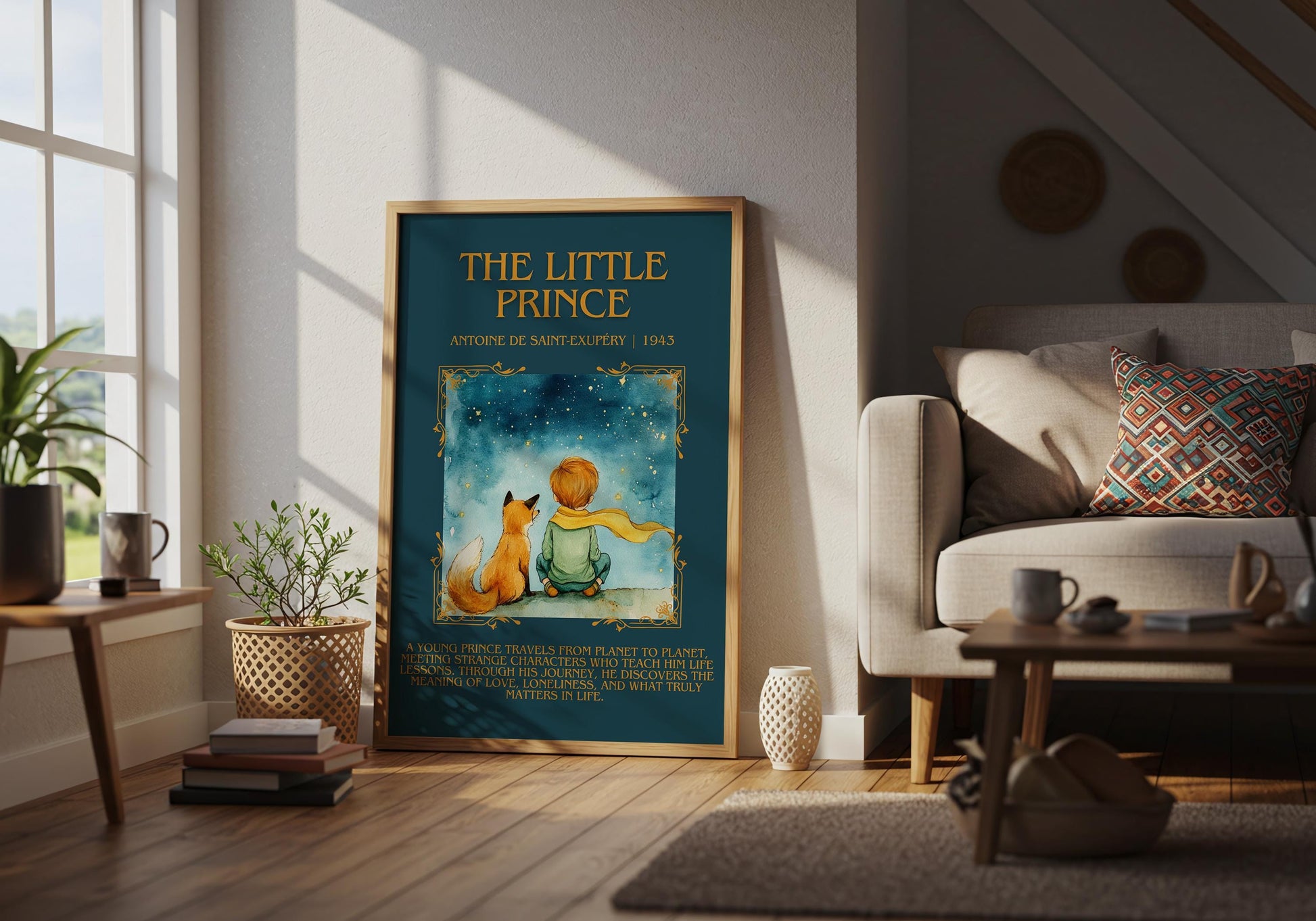 The Little Prince by Antoine de Saint-Exupéry | Descriptive Book Poster | Blurby