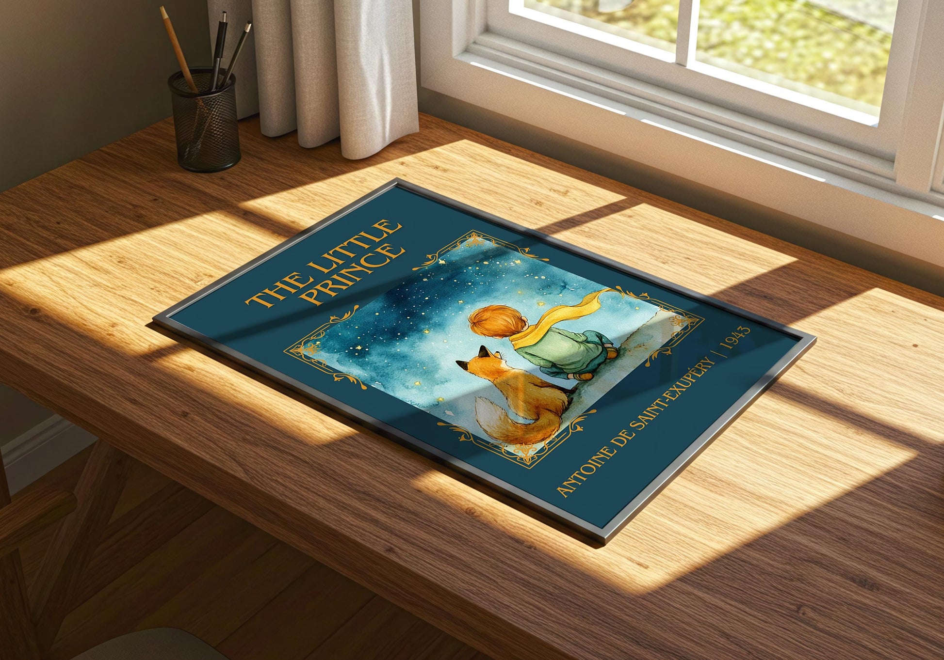 The Little Prince by Antoine de Saint-Exupery | Descriptive Book Poster | Minimalist