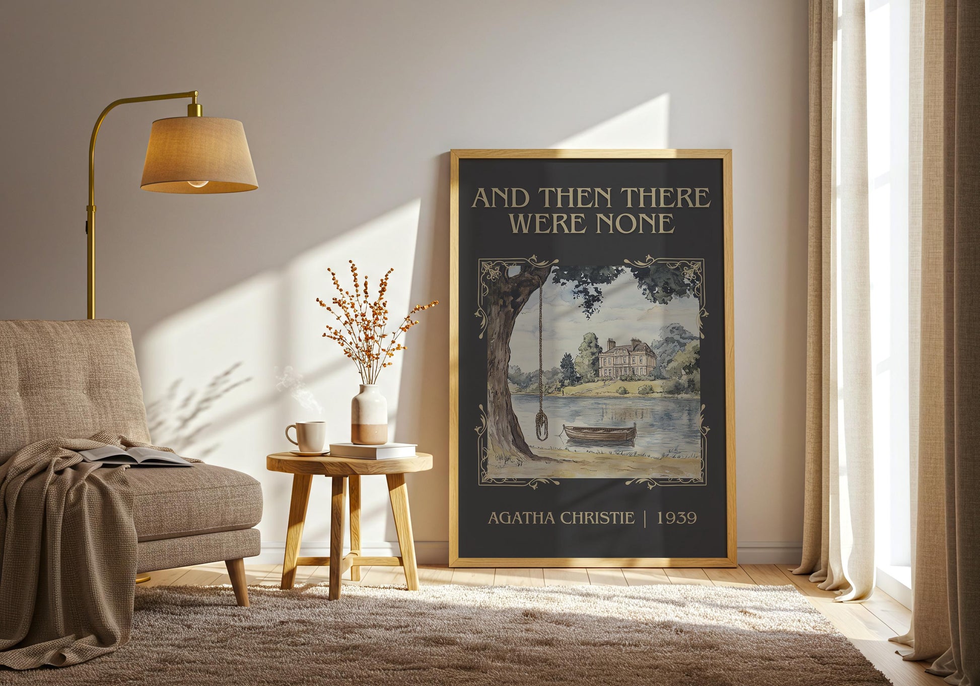 And Then There Were None by Agatha Christie | Descriptive Book Poster | Minimalist