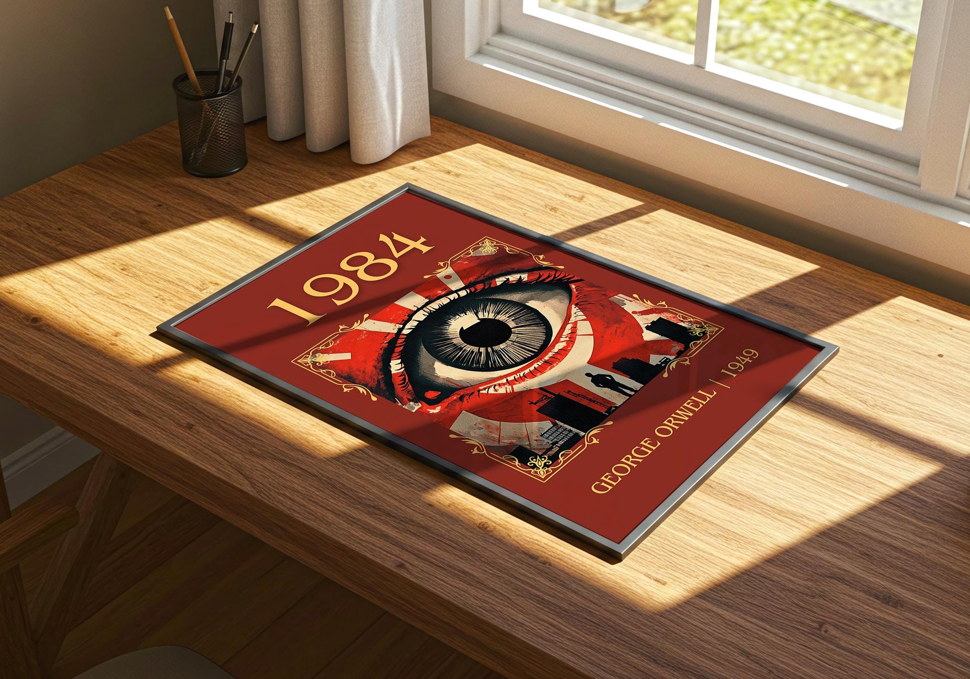 1984 by George Orwell | Descriptive Book Poster | Minimalist