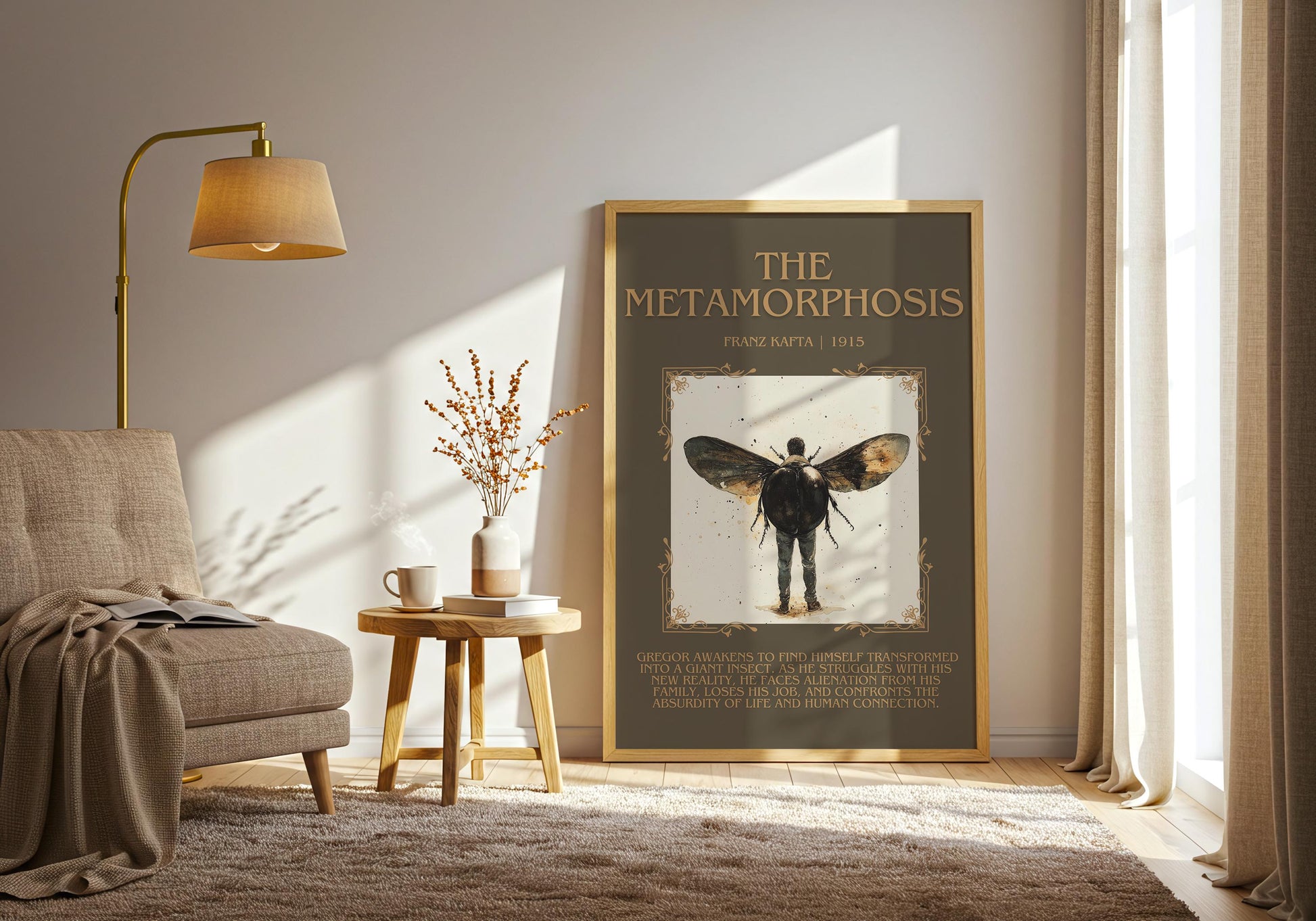 The Metamorphosis by Franz Kafka | Descriptive Book Poster | Blurby