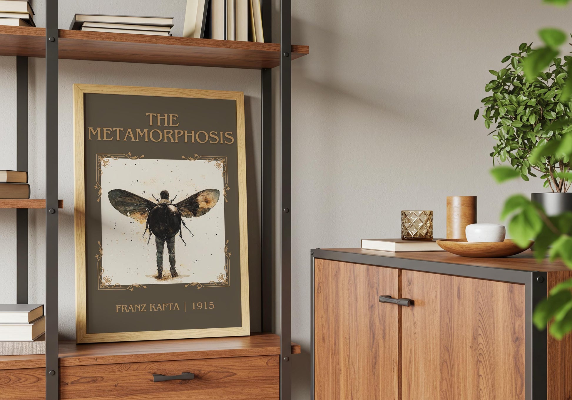 The Metamorphosis by Franz Kafta | Descriptive Book Poster | Minimalist
