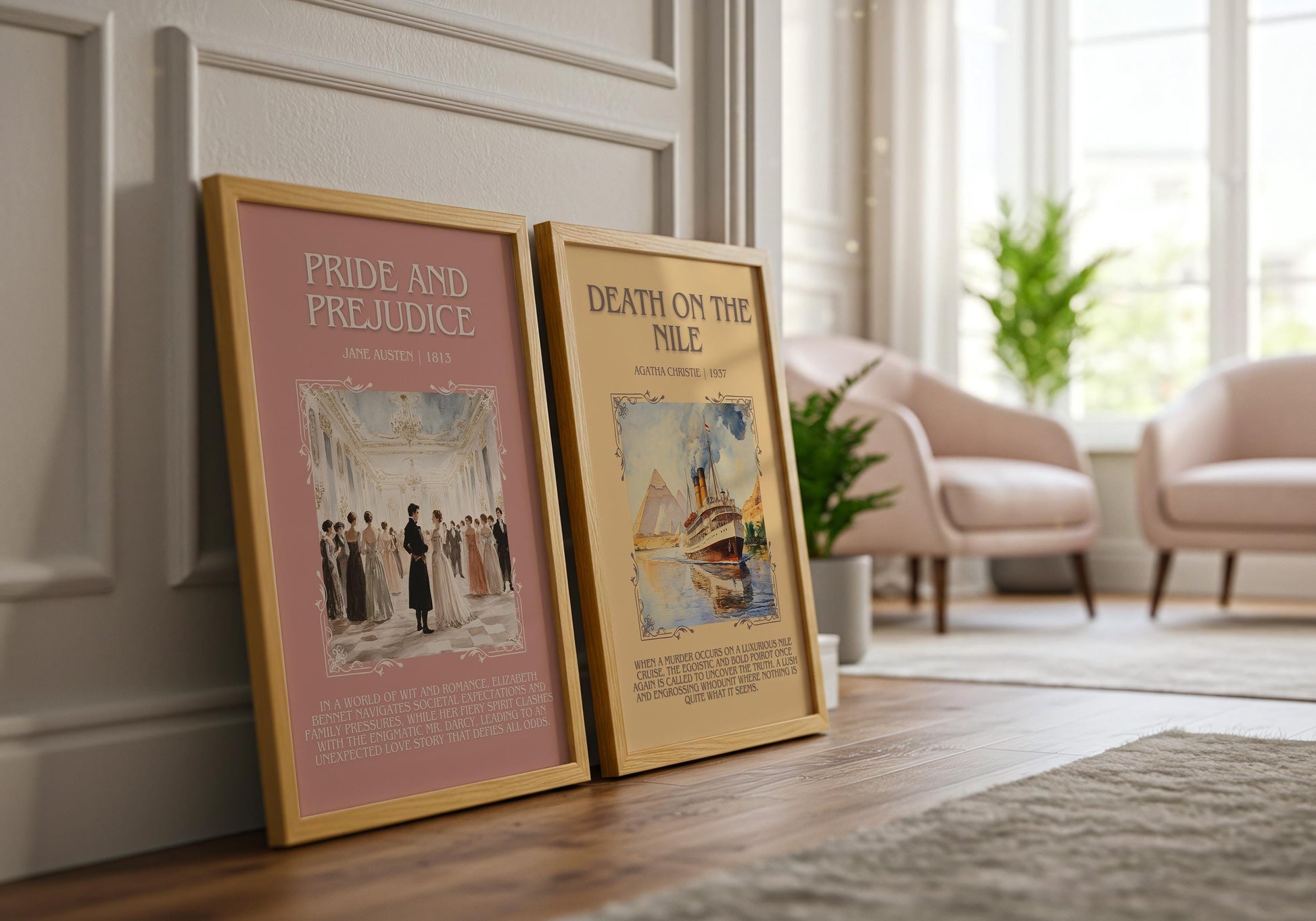 Pride and Prejudice by Jane Austin | Descriptive Book Poster | Blurby
