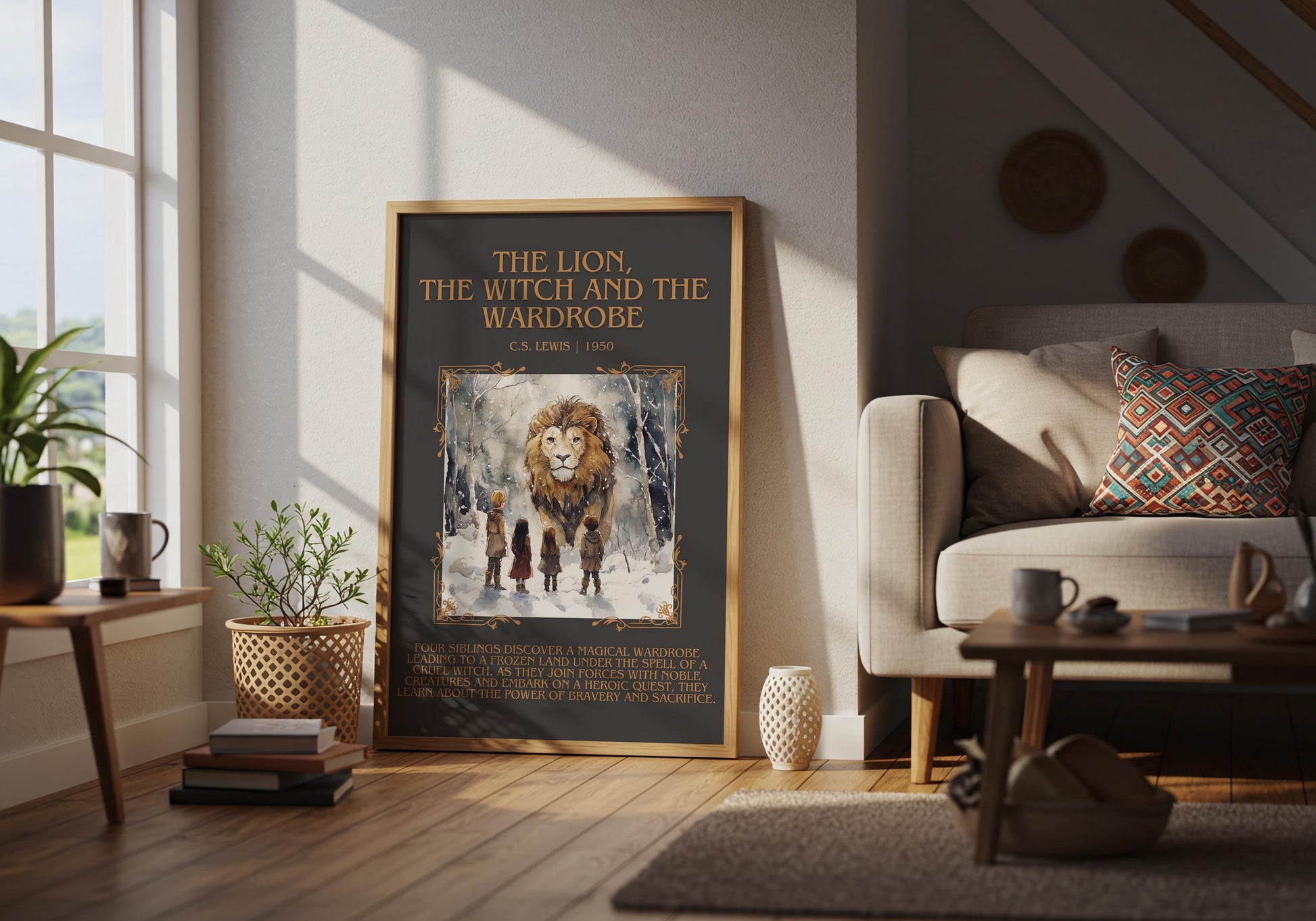The Lion, The Witch and The Wardrobe by C.S.Lewis | Descriptive Book Poster | Blurby