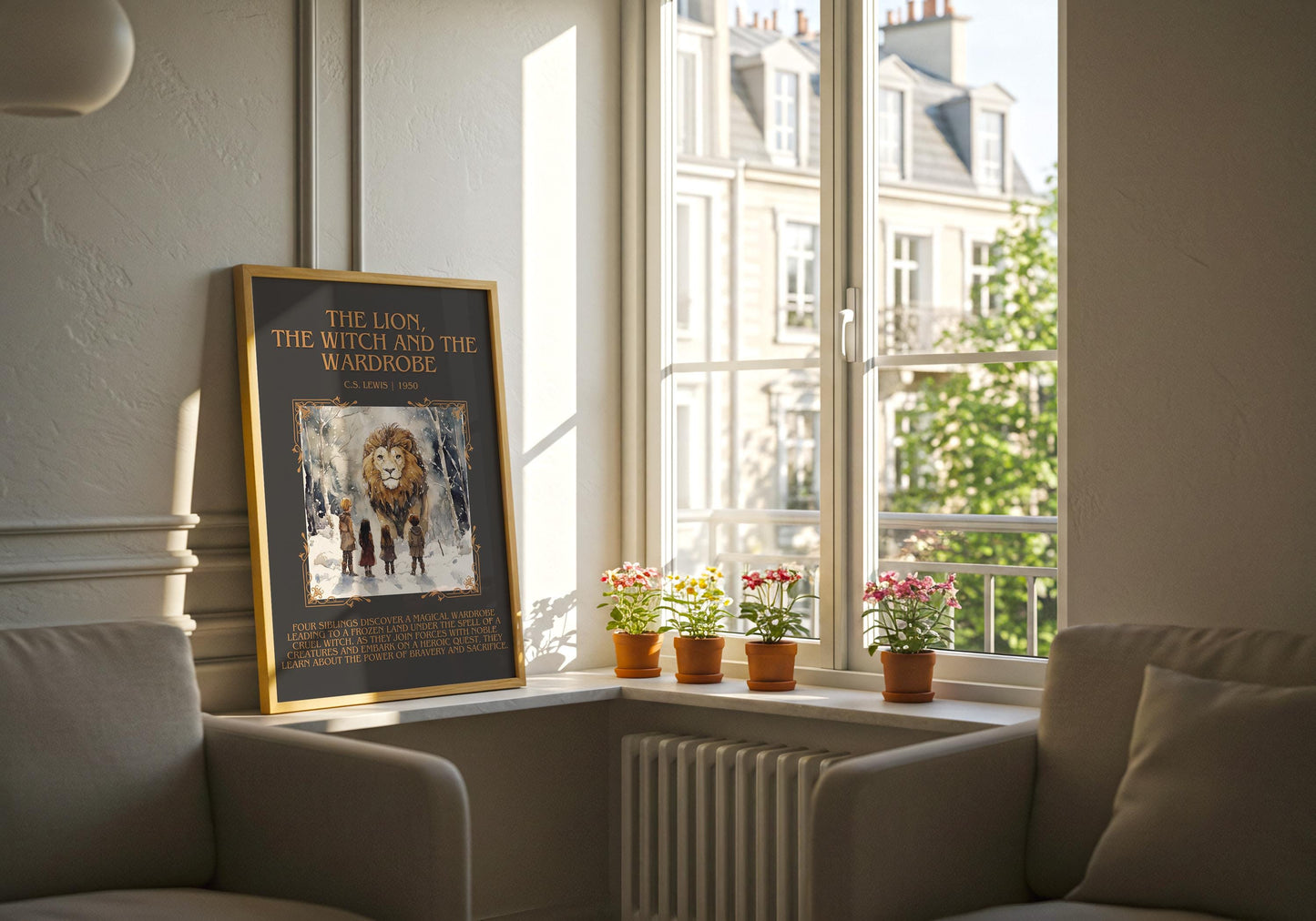 The Lion, The Witch and The Wardrobe by C.S.Lewis | Descriptive Book Poster | Blurby