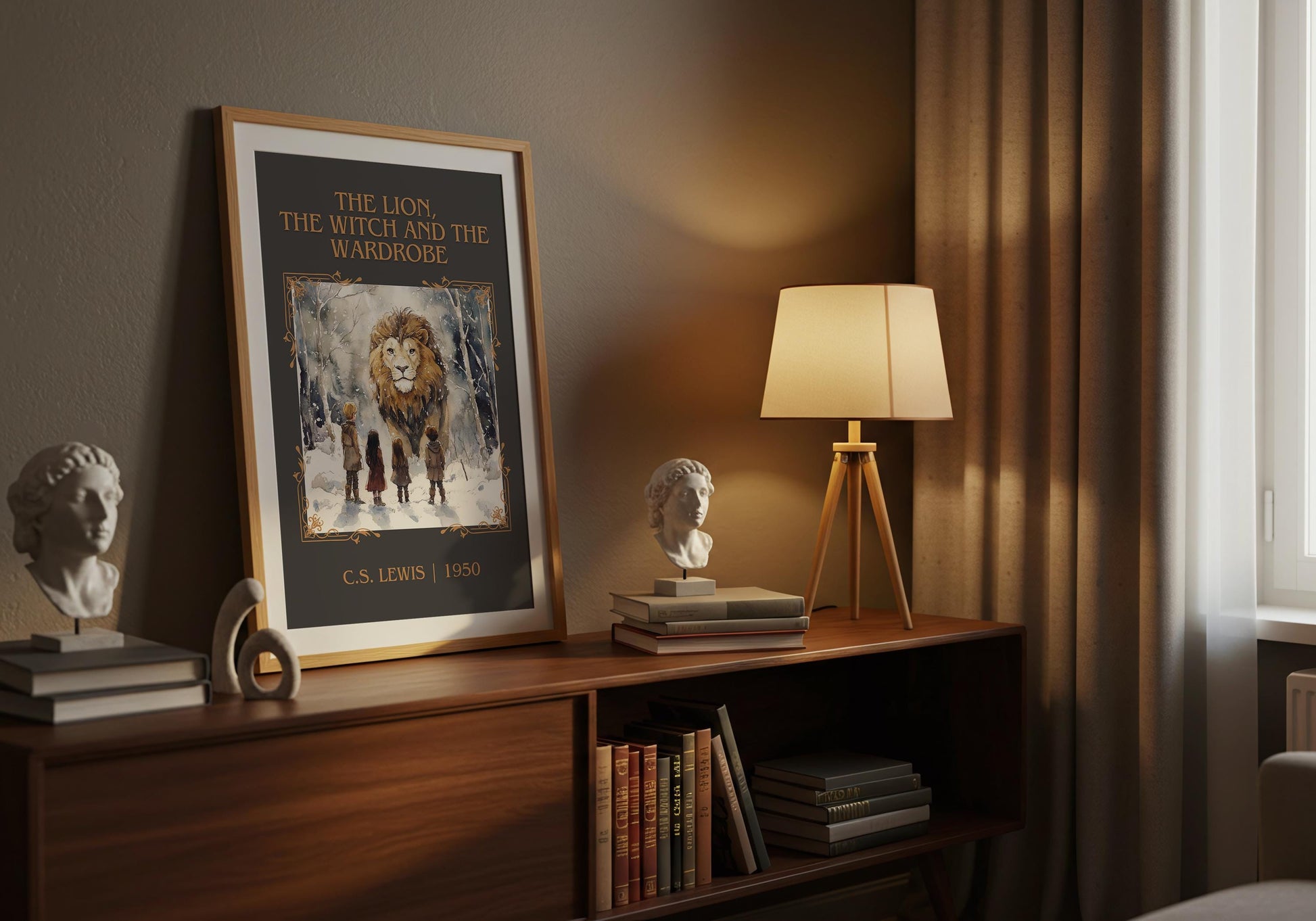 The Lion, The Witch and The Wardrobe by C.S.LEWIS | Descriptive Book Poster | Minimalist