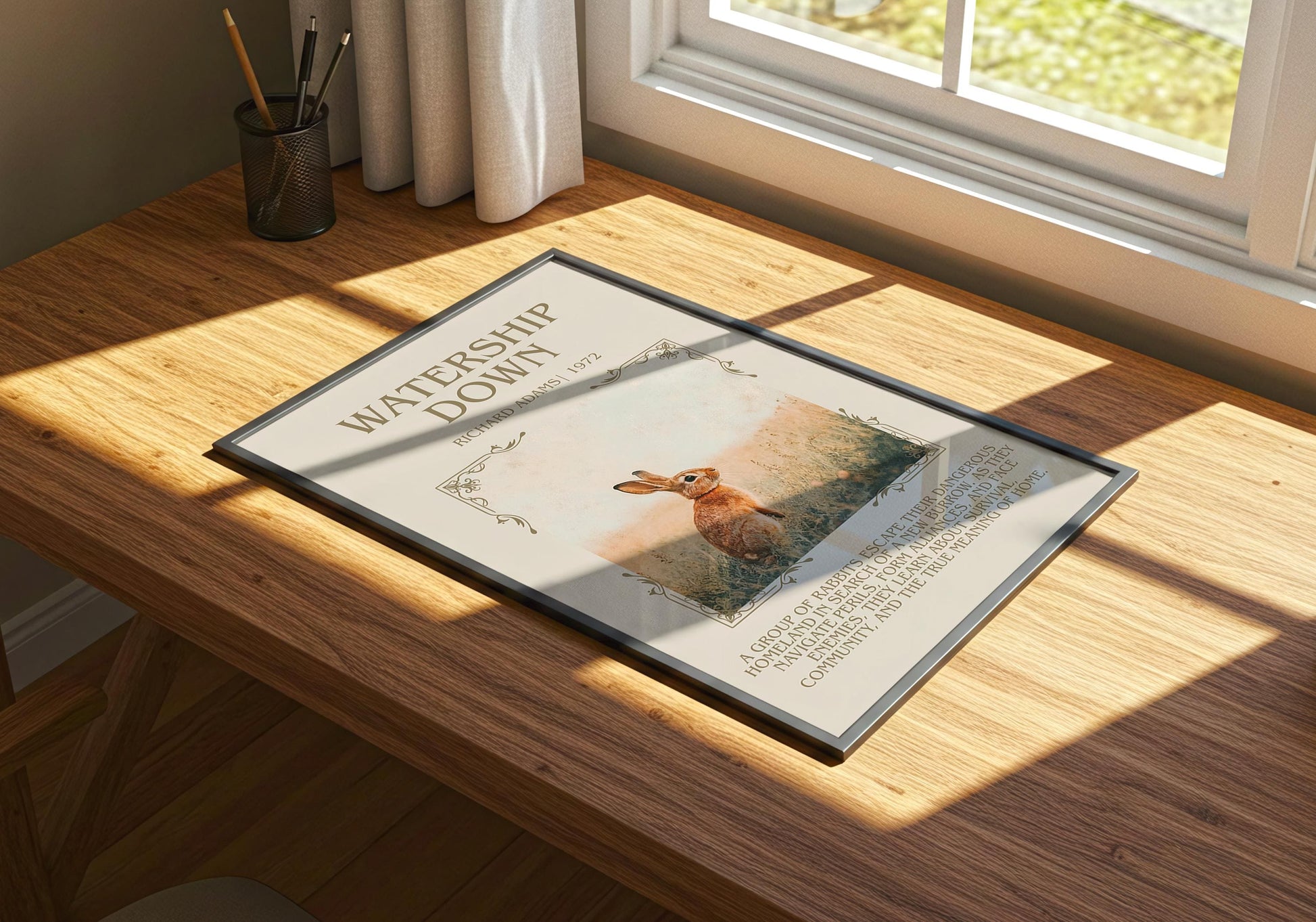 Watership Down by Richard Adams | Descriptive Book Poster | Blurby