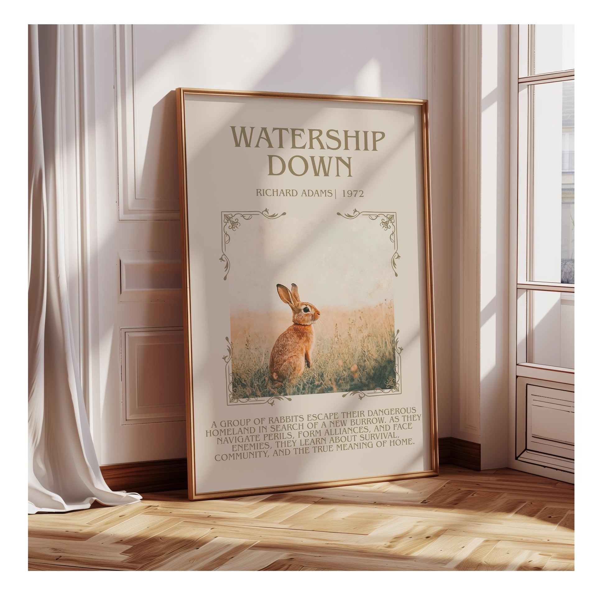 Watership Down by Richard Adams | Descriptive Book Poster | Blurby
