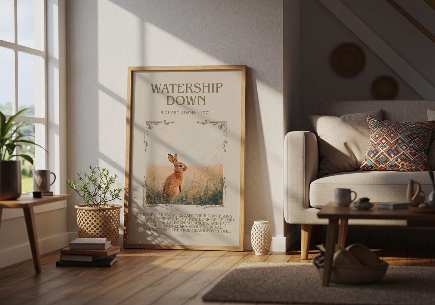 Watership Down by Richard Adams | Descriptive Book Poster | Blurby