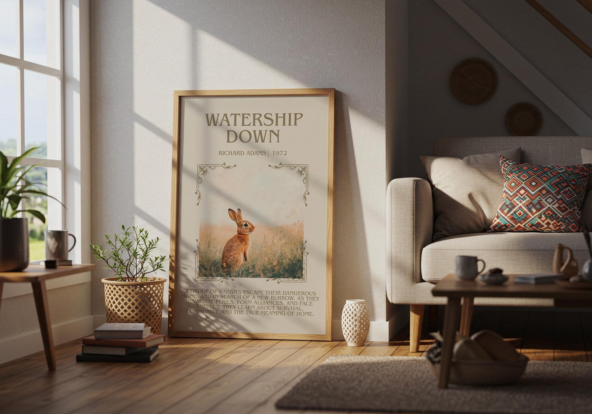 Watership Down by Richard Adams | Descriptive Book Poster | Blurby