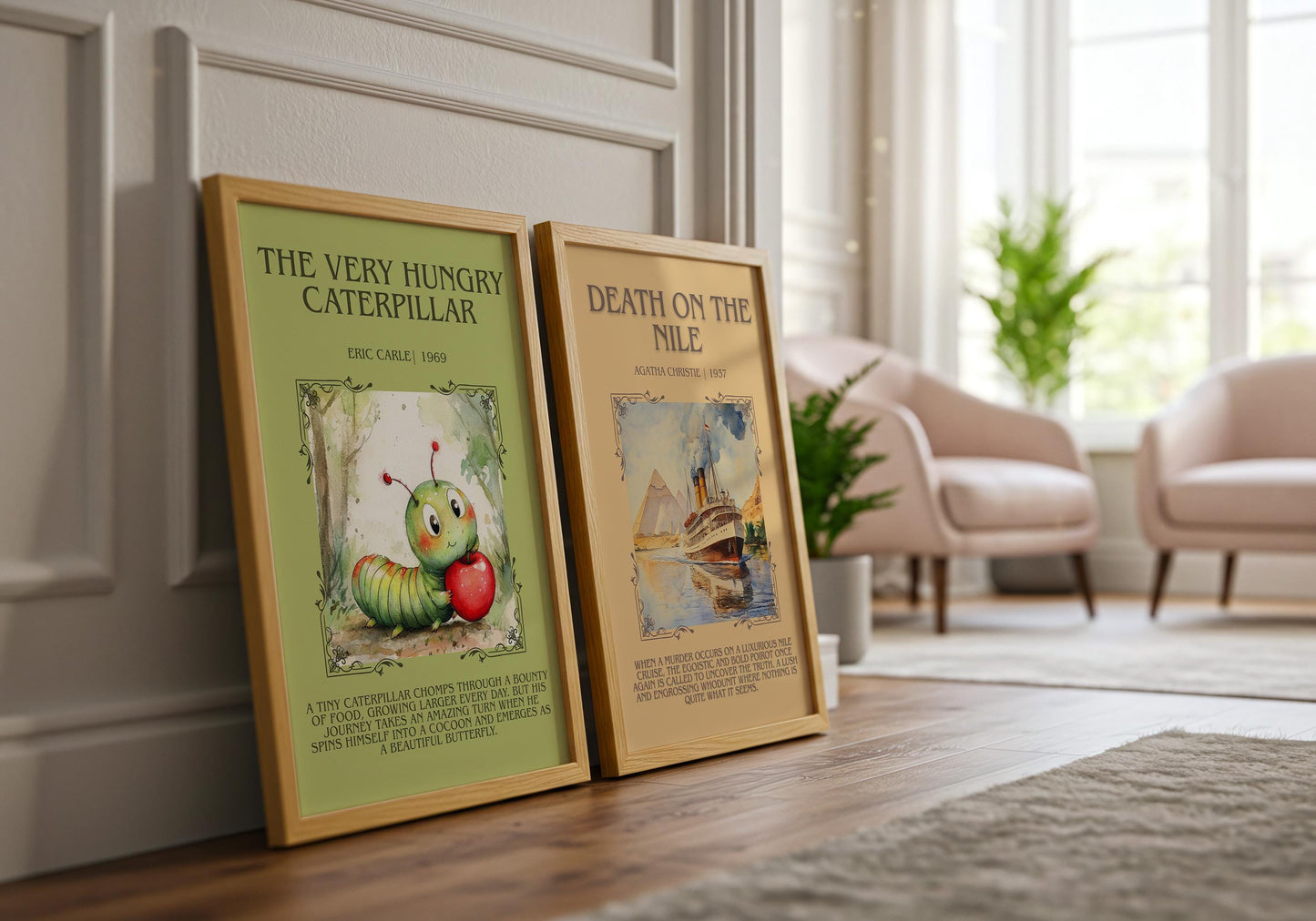The Very Hungry Caterpillar by Eric Carle | Descriptive Book Poster | Blurby