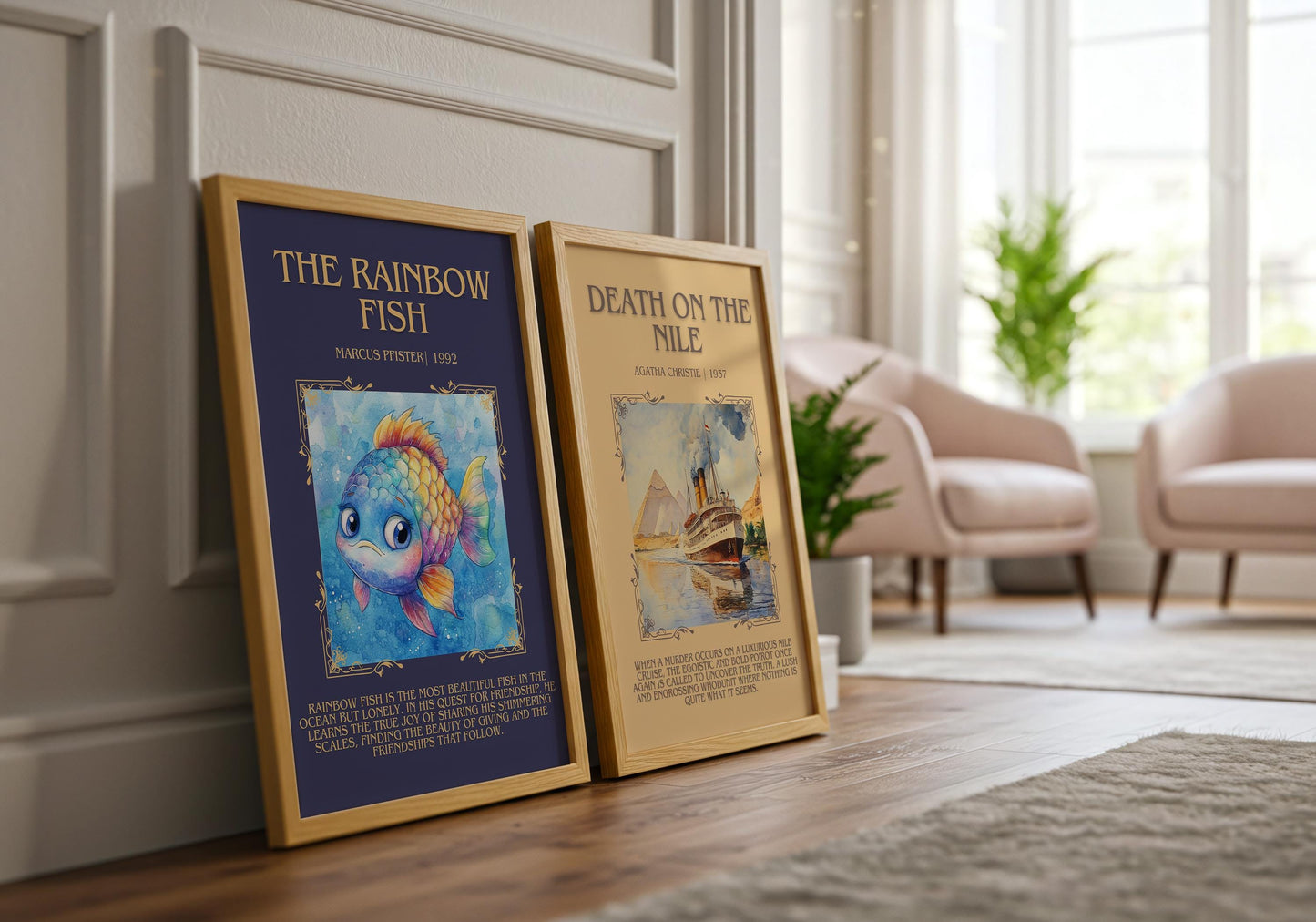 The Rainbow Fish by Marcus Pfister | Descriptive Book Poster | Blurby