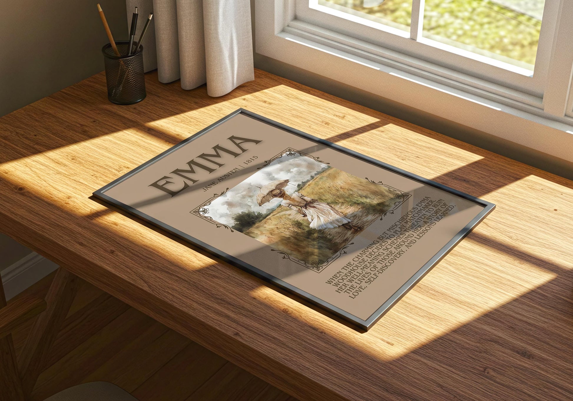 Emma by Jane Austen | Descriptive Book Poster | Blurby