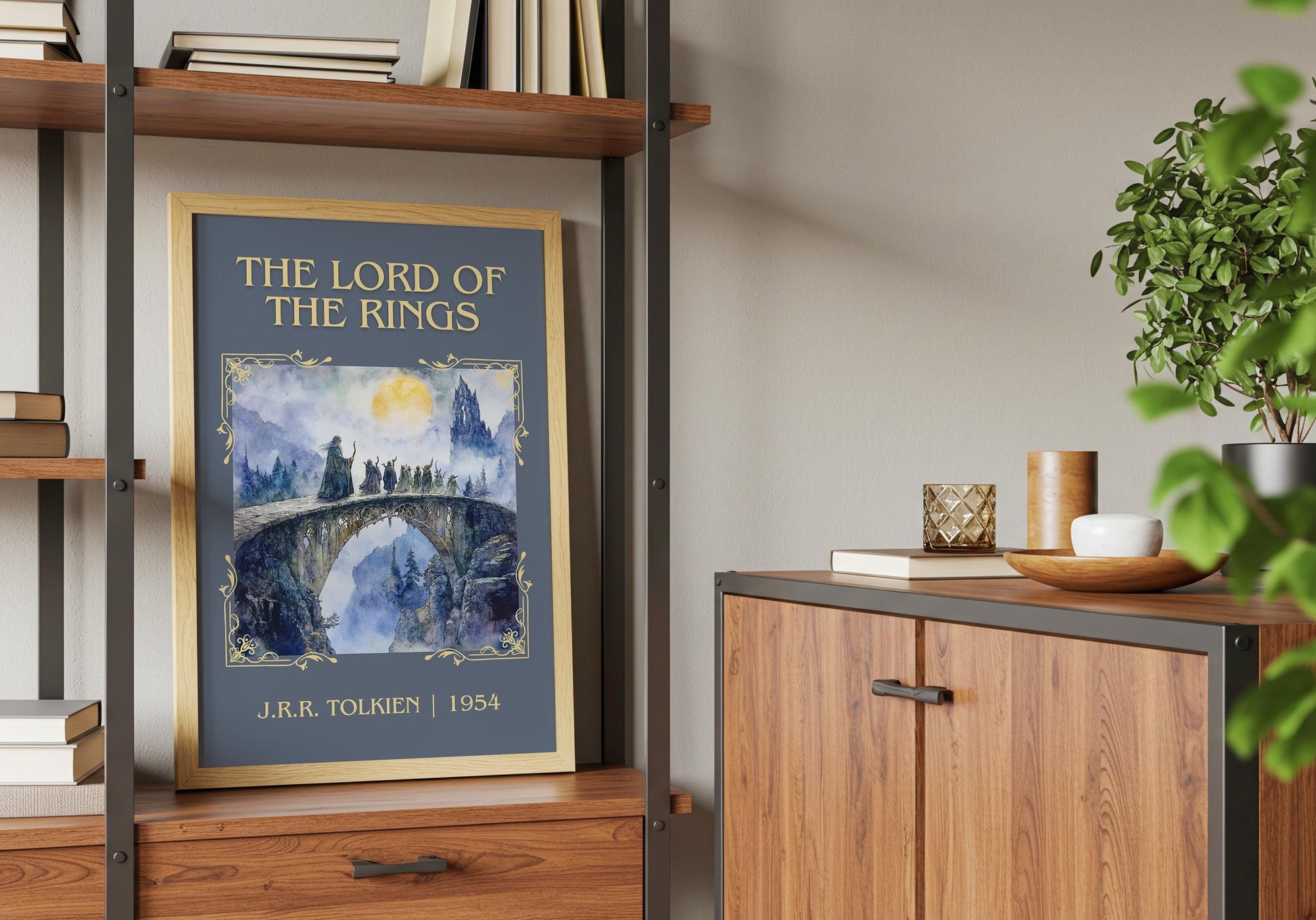 The Lord Of The Rings by J.R.R. Tolkien | Descriptive Book Poster | Minimalist
