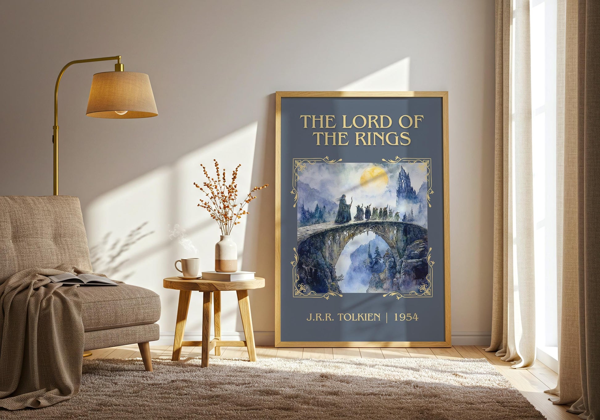 The Lord Of The Rings by J.R.R. Tolkien | Descriptive Book Poster | Minimalist