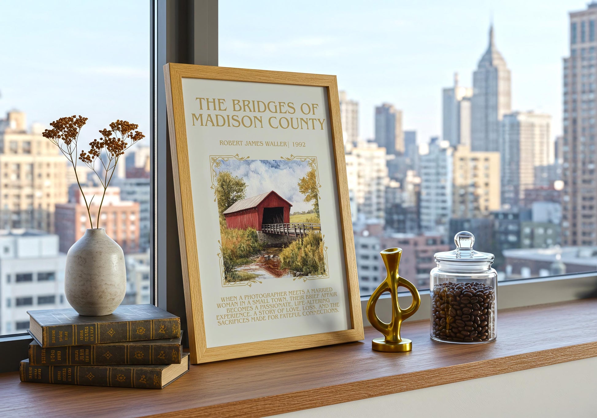 The Bridges Of Madison County by Robert James Waller | Descriptive Book Poster | Blurby