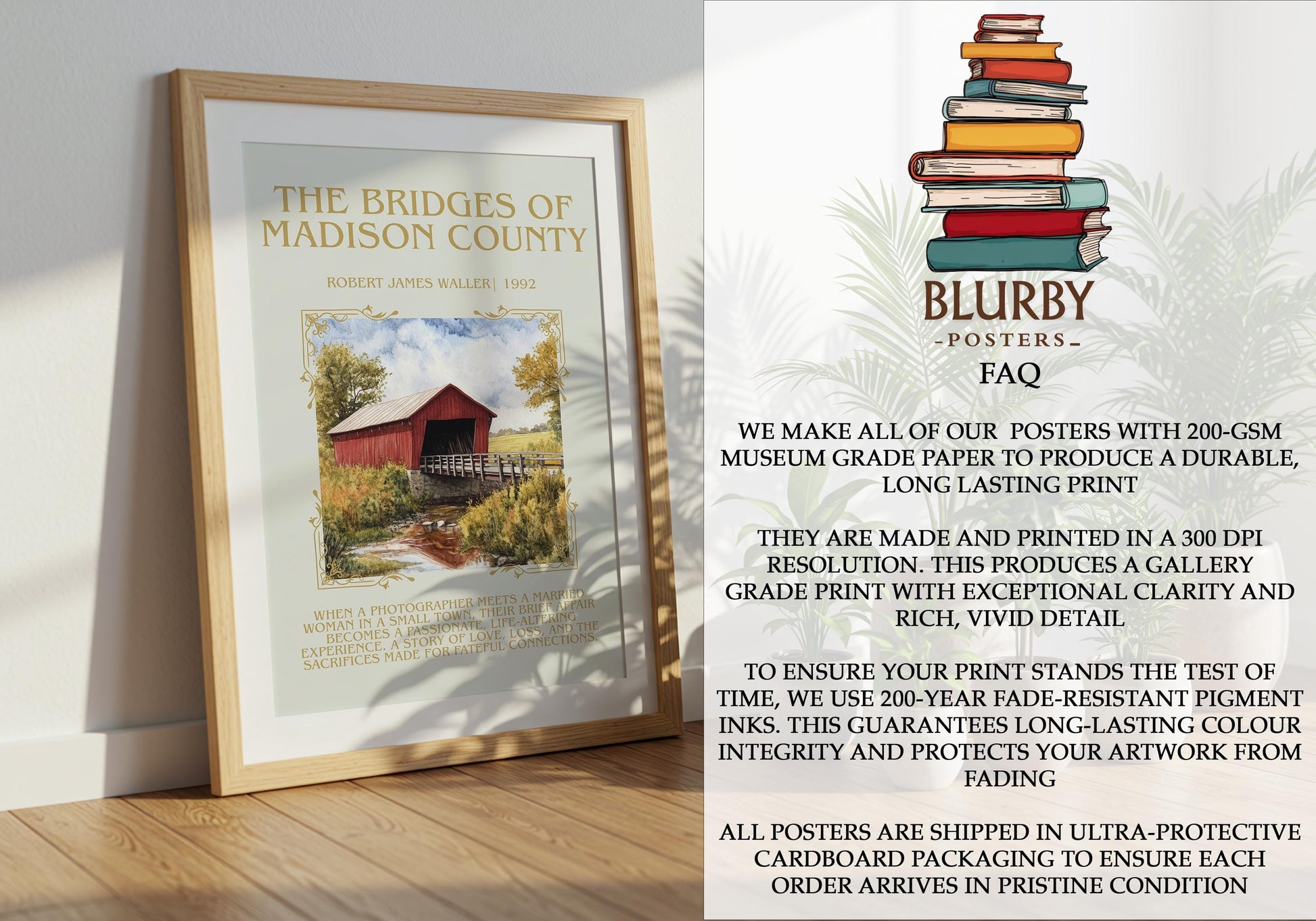 The Bridges Of Madison County by Robert James Waller | Descriptive Book Poster | Blurby