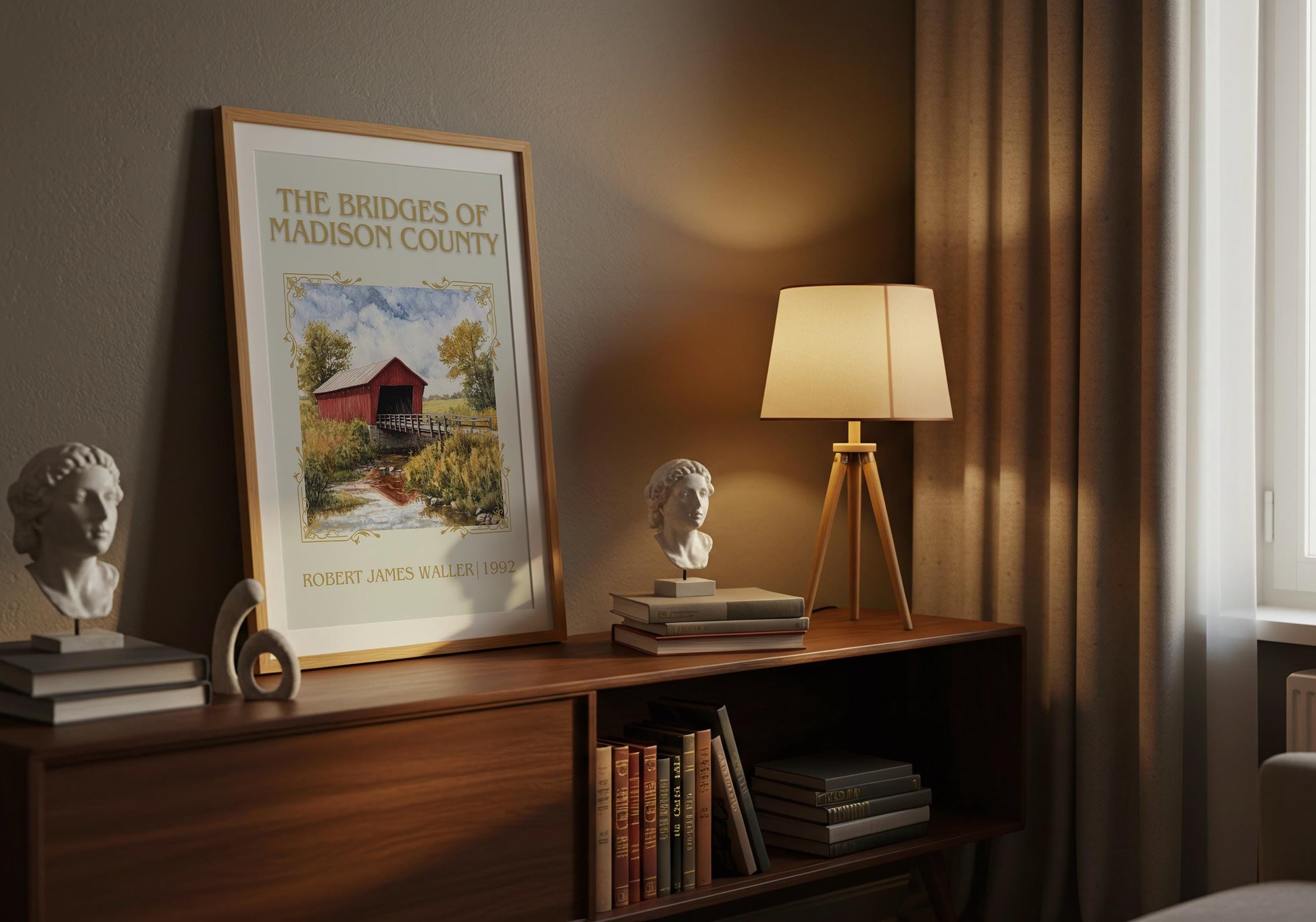 The Bridges of Madison County by Robert James Waller | Descriptive Book Poster | Minimalist