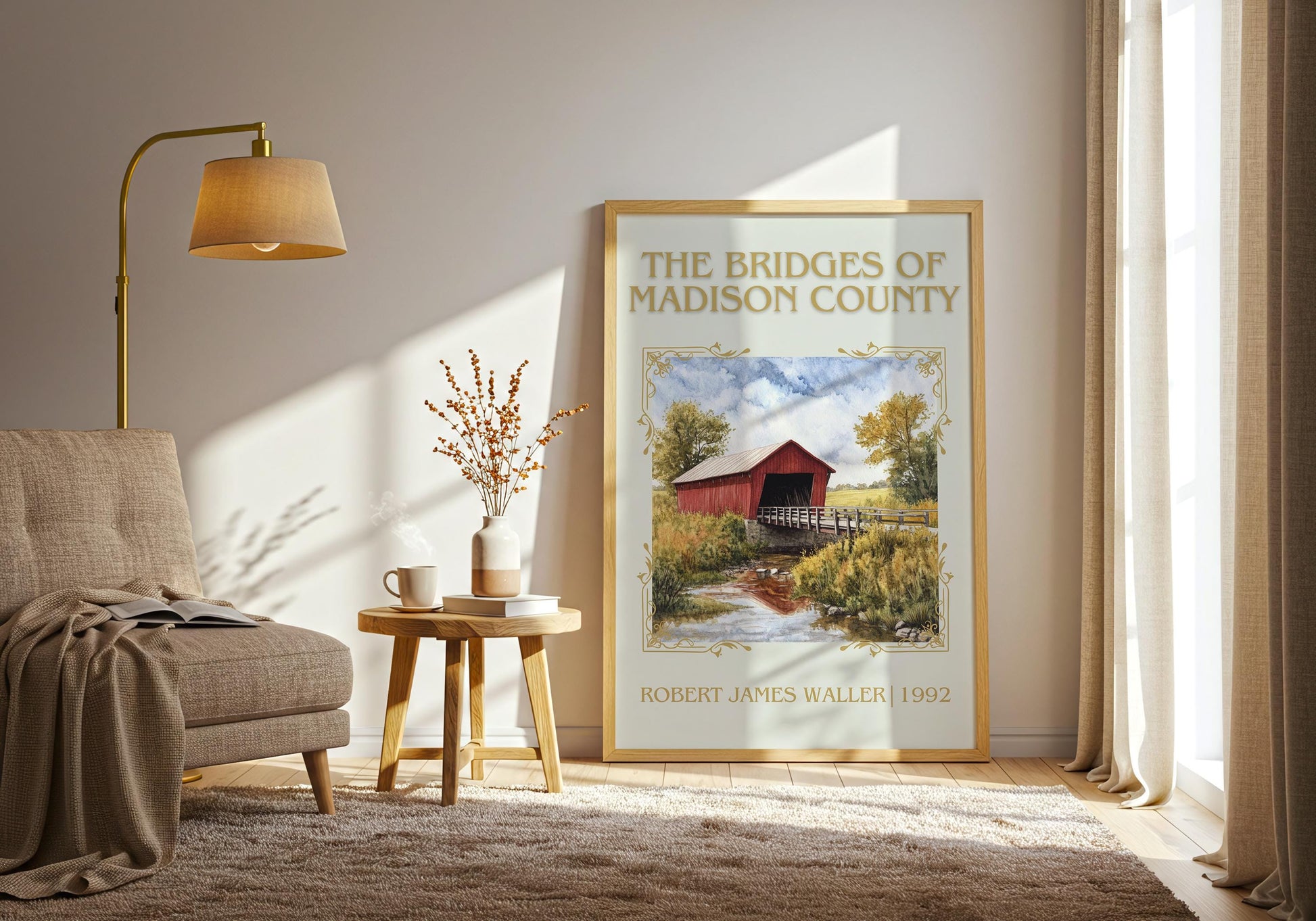 The Bridges of Madison County by Robert James Waller | Descriptive Book Poster | Minimalist