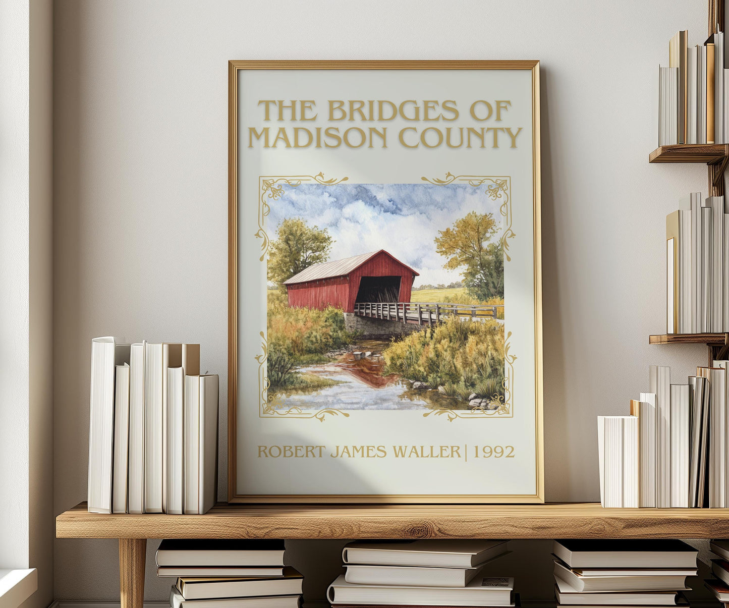 The Bridges of Madison County by Robert James Waller | Descriptive Book Poster | Minimalist