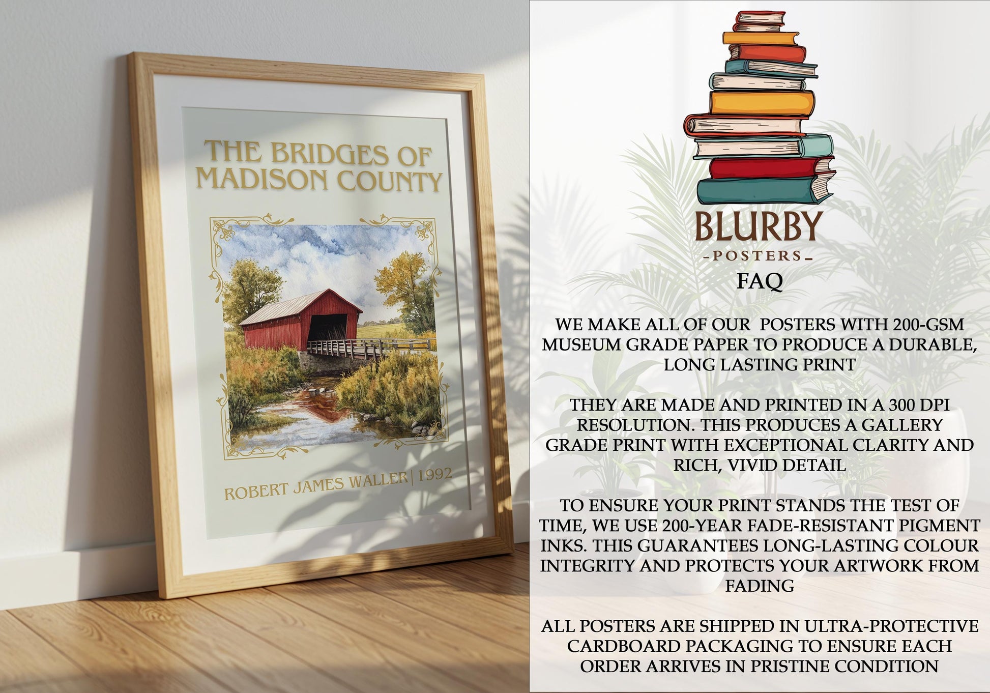 The Bridges of Madison County by Robert James Waller | Descriptive Book Poster | Minimalist