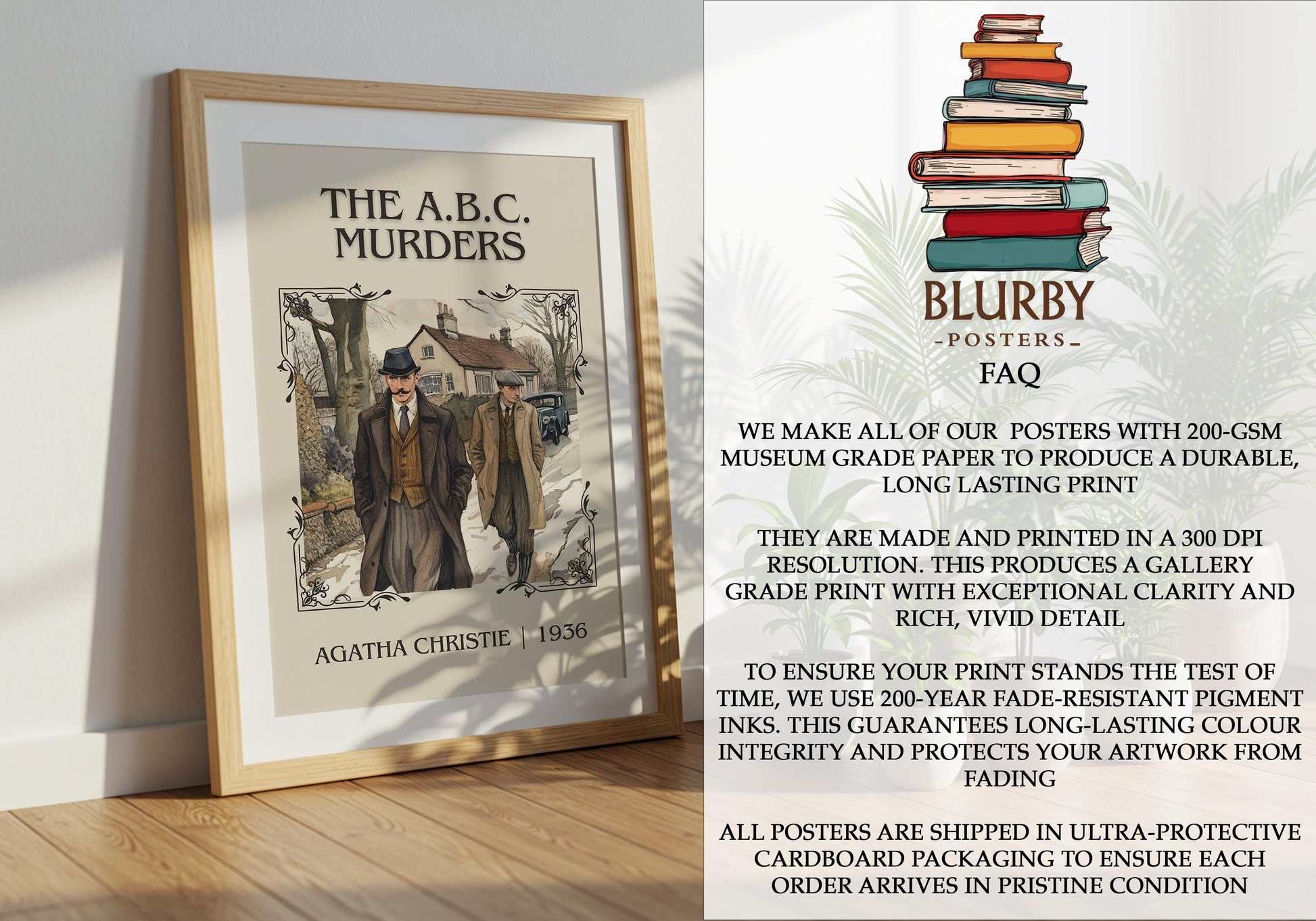The ABC Murders by Agatha Christie | Descriptive Book Poster | Minimalist