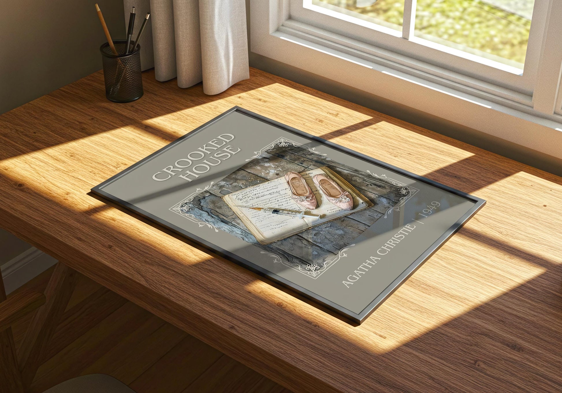 Crooked House by Agatha Christie | Descriptive Book Poster | Minimalist